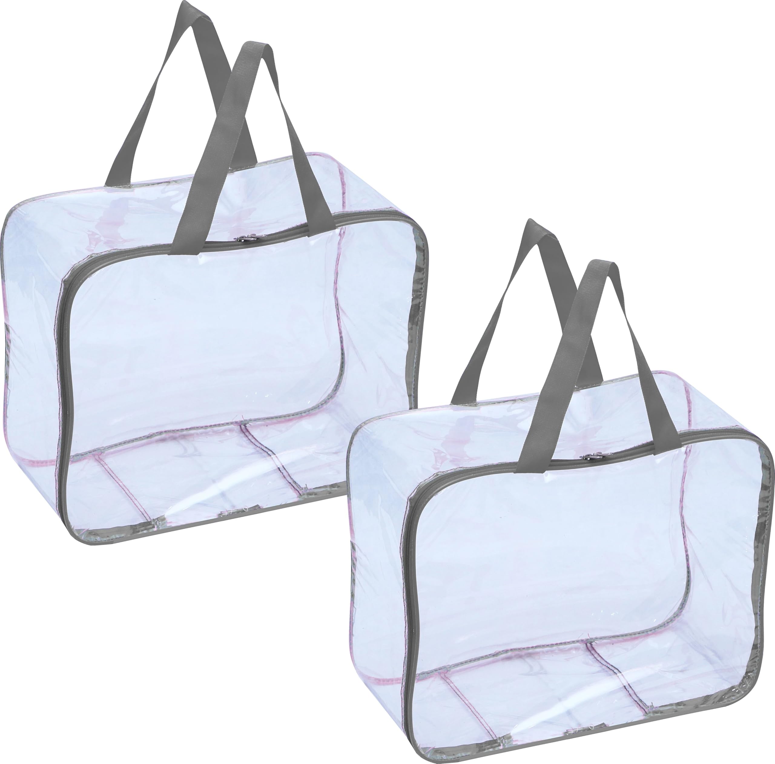 Ultimatefashionista Transparent Storage Bag For Saree Covers,Clothes, Lehenga, Blankets, Bedsheets, Toys, Docs | Wardrobe Organi