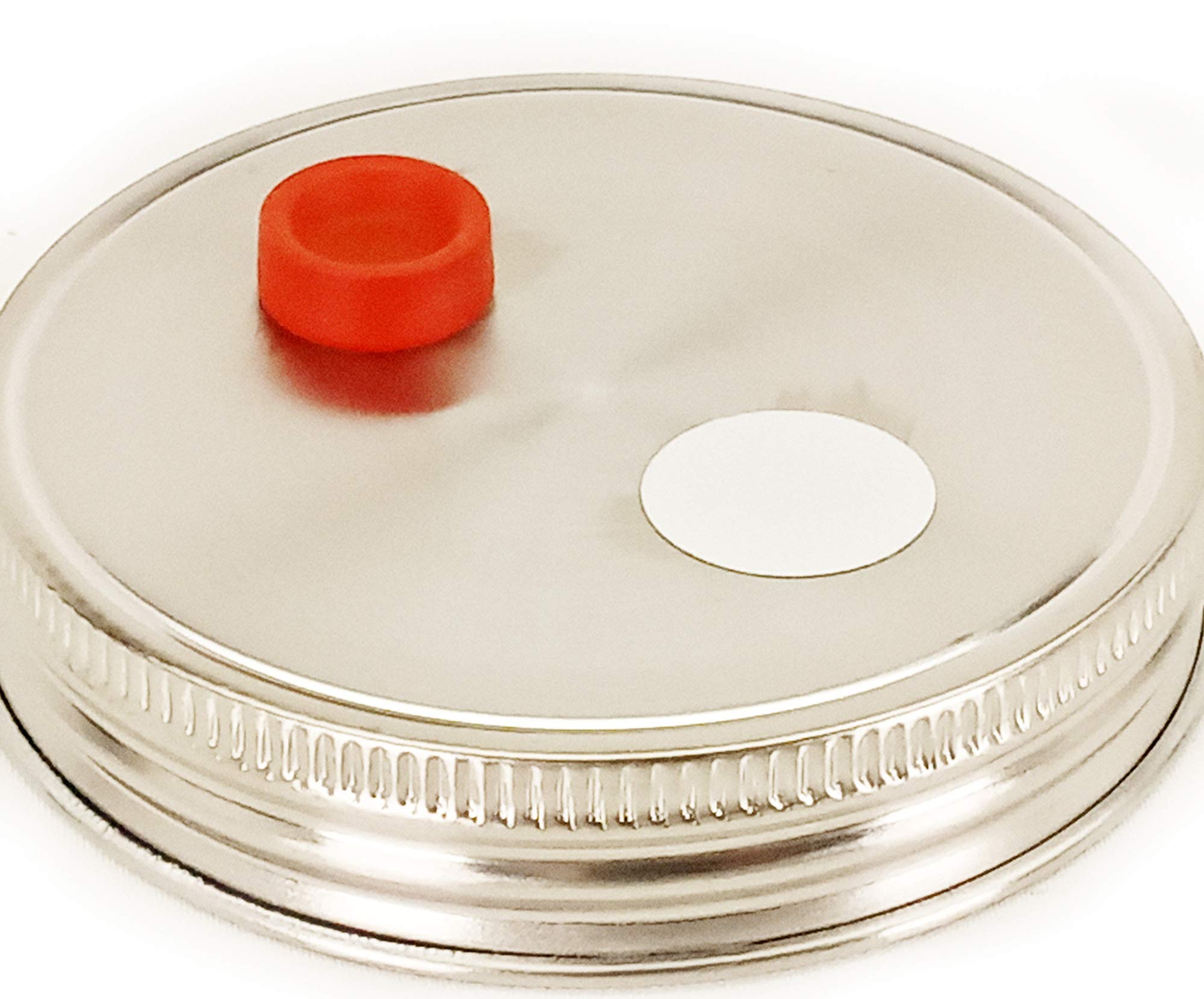 Mushroom Jar Lid For Grain Spawn Stainless Steel Metal Wide Mouth (6 Pack)
