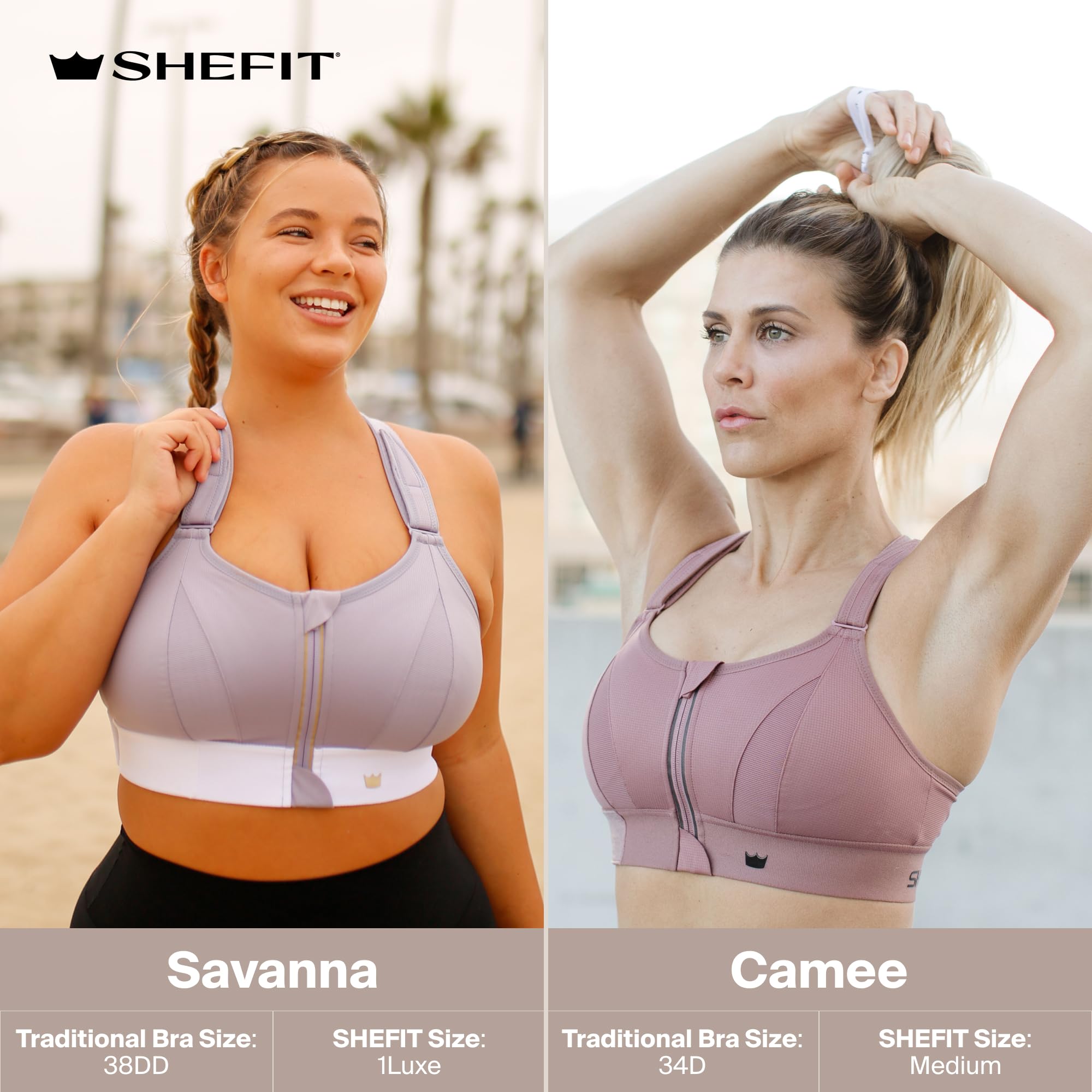 Shefit Ultimate Sports Bra For Women, High Impact Sports Bra, Victorious, X-Small