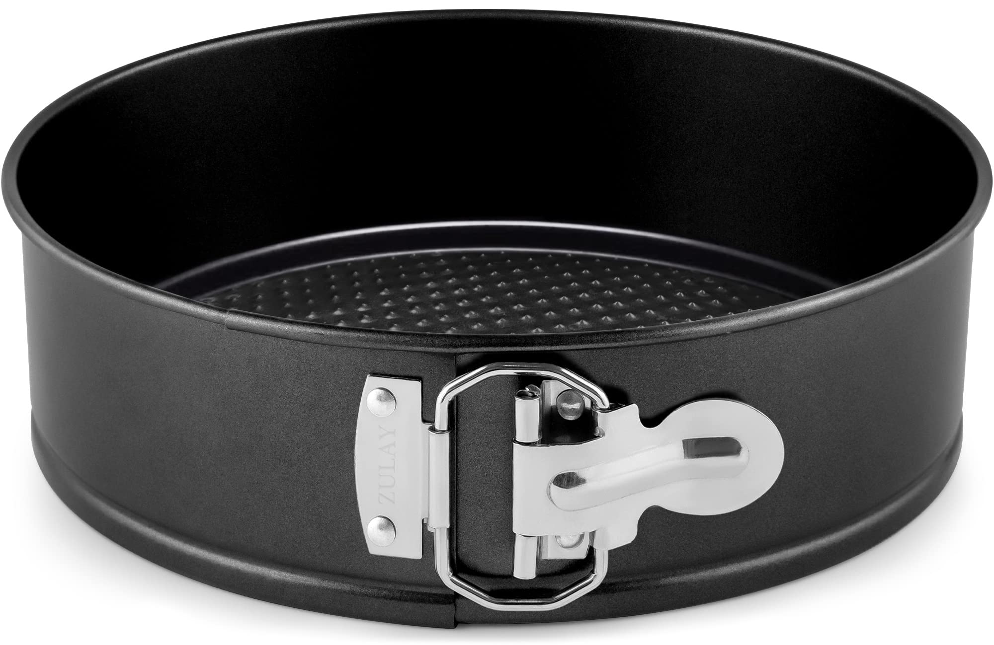Zulay Kitchen 7-Inch Non-Stick Cheesecake Pan -Leakproof Springform Pan With Removable Bottom And Easy Release - Round Cake Pan