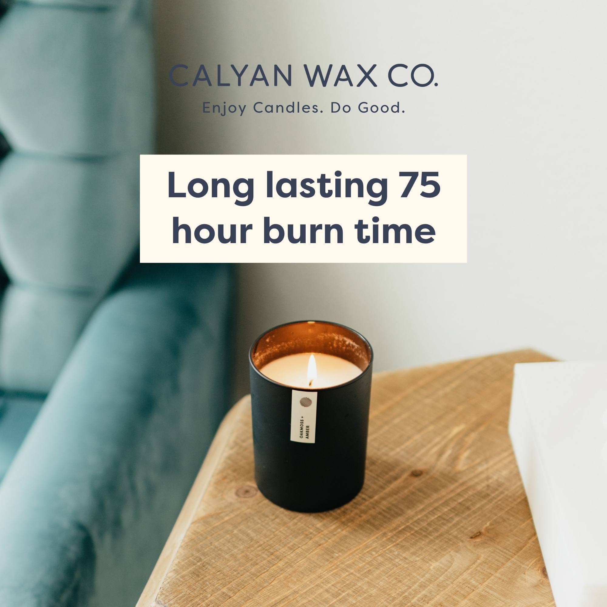 Calyan Wax Soy Wax Candle, Grapefruit + Flora Scented Candle for The Home  Premium Candle with Essential Oils  10.2 oz 50 Hour B