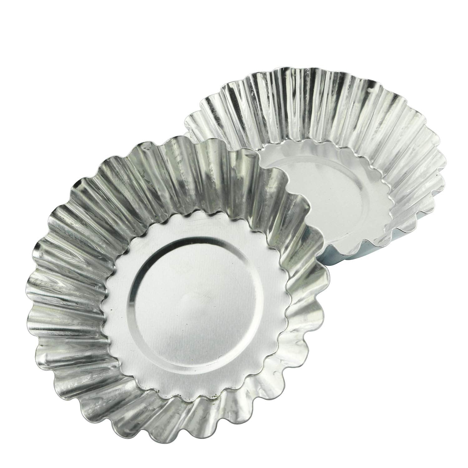 Tegg Egg Tart Mold 20Pcs Aluminium Egg Tart Cupcake Cake Cookie Lined Mould Baking Tools