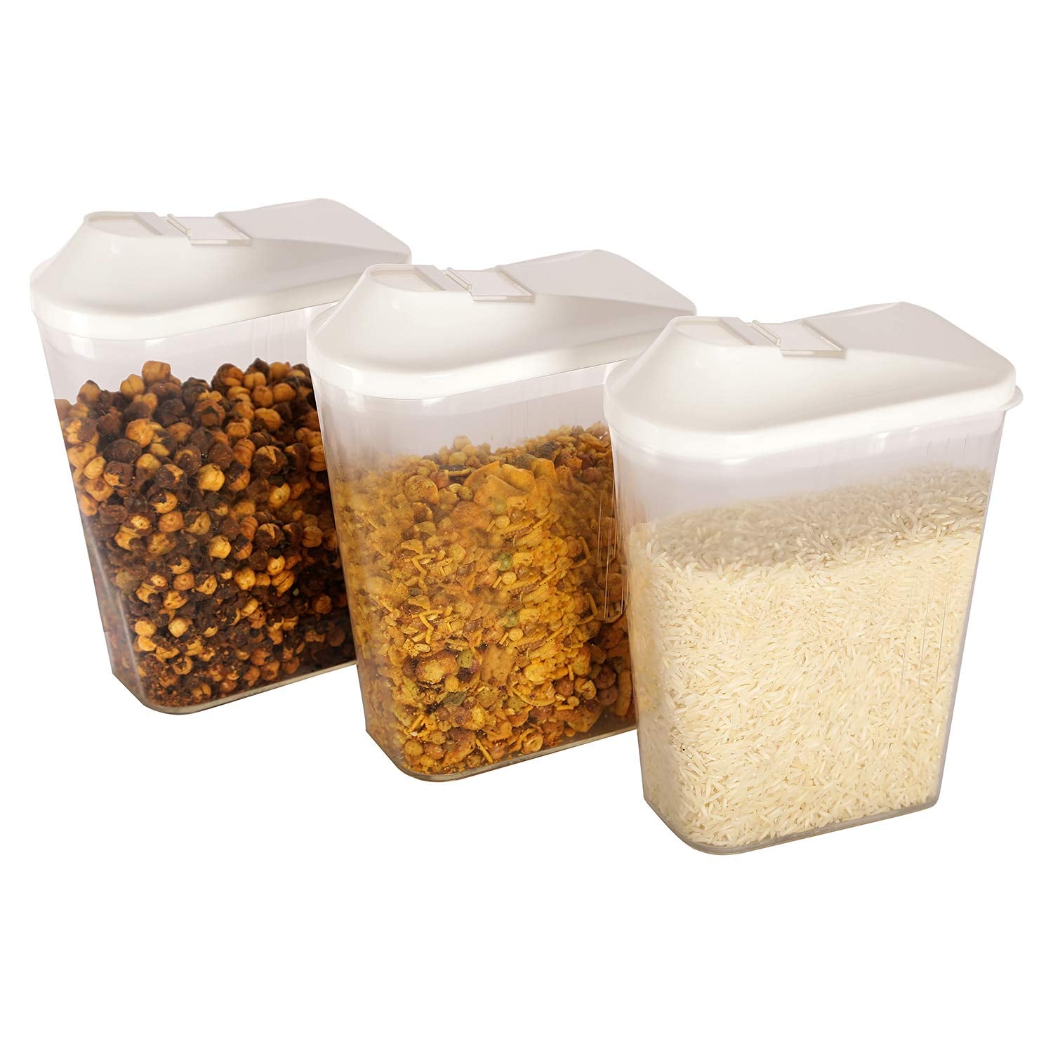 Steelo Skippar Plastic Storage Container, 3 Pcs Set, (1500 Ml X3)