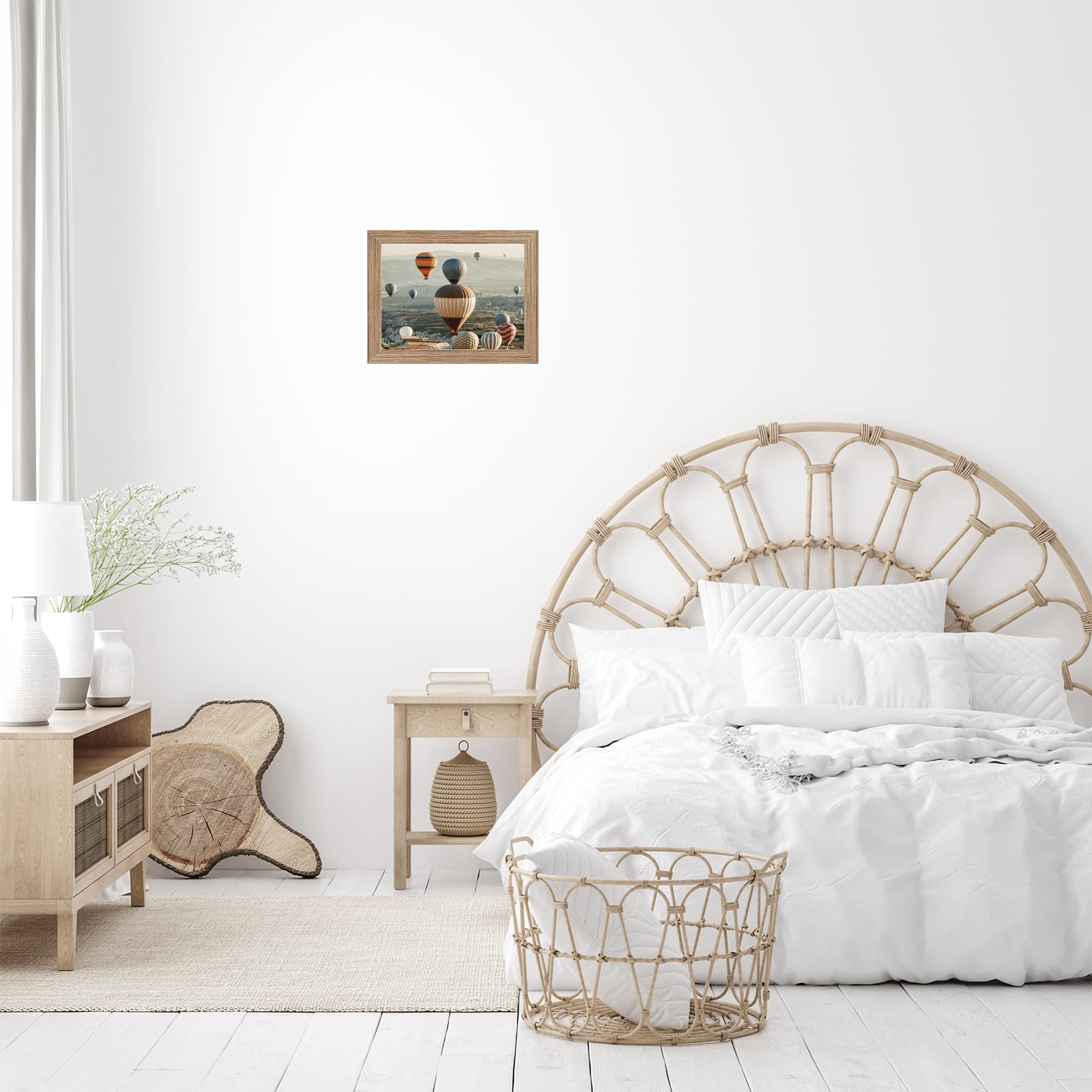 JCJMY 4x6 Picture Frame Rustic Brown for Wall Hanging or Tabletop, Wall Mounting Horizontally or Vertically, 4 x 6 Wall Gallery