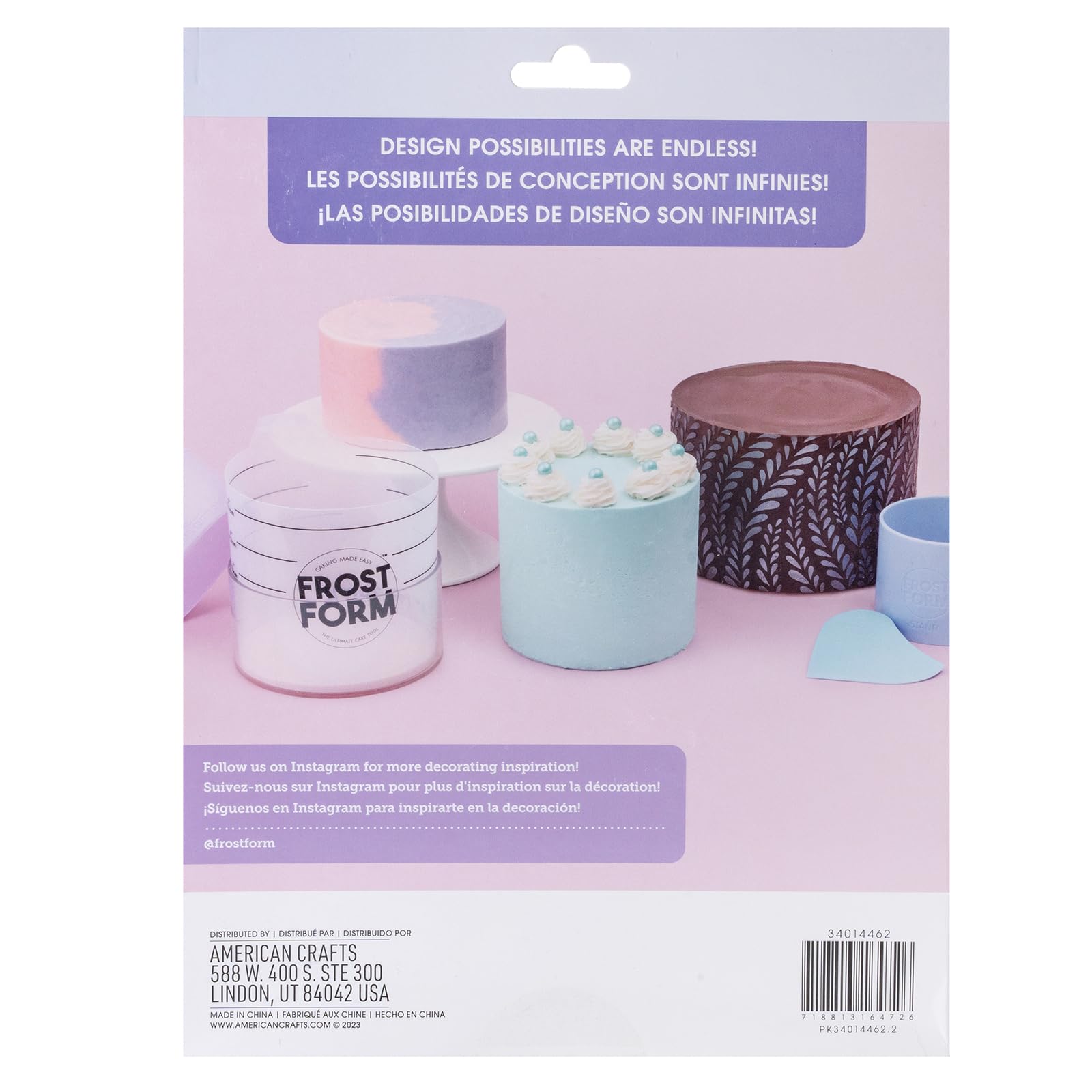 Frost Form - Starter + Kit (8 Inch) 7-Piece Set | Professional-Quality, Food-Grade Plastic | Cake Frosting | Beginners And Pros