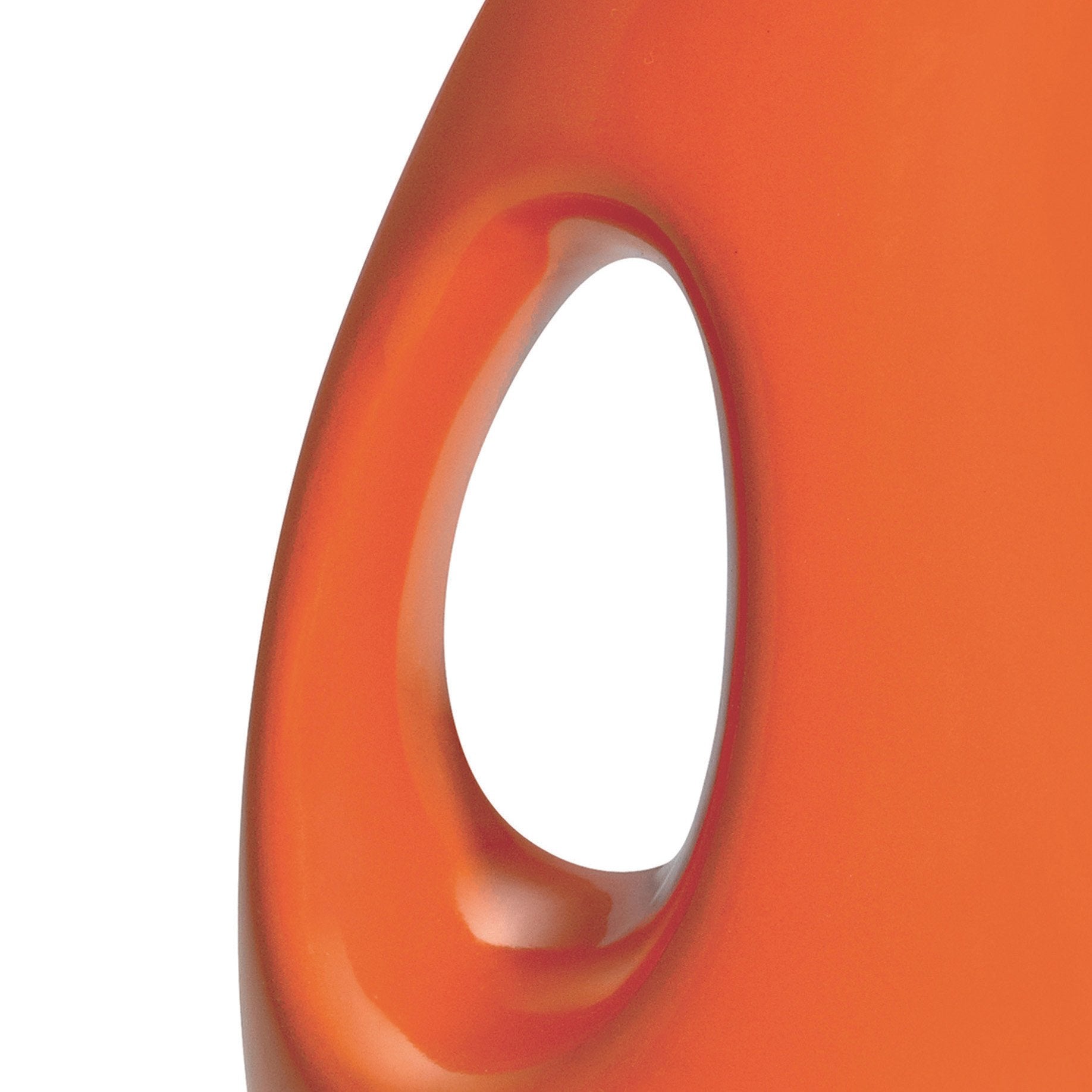 Rachael Ray Solid Glaze Ceramics Evoo Olive Oil Bottle Dispenser With Spout - 1 Piece, Orange