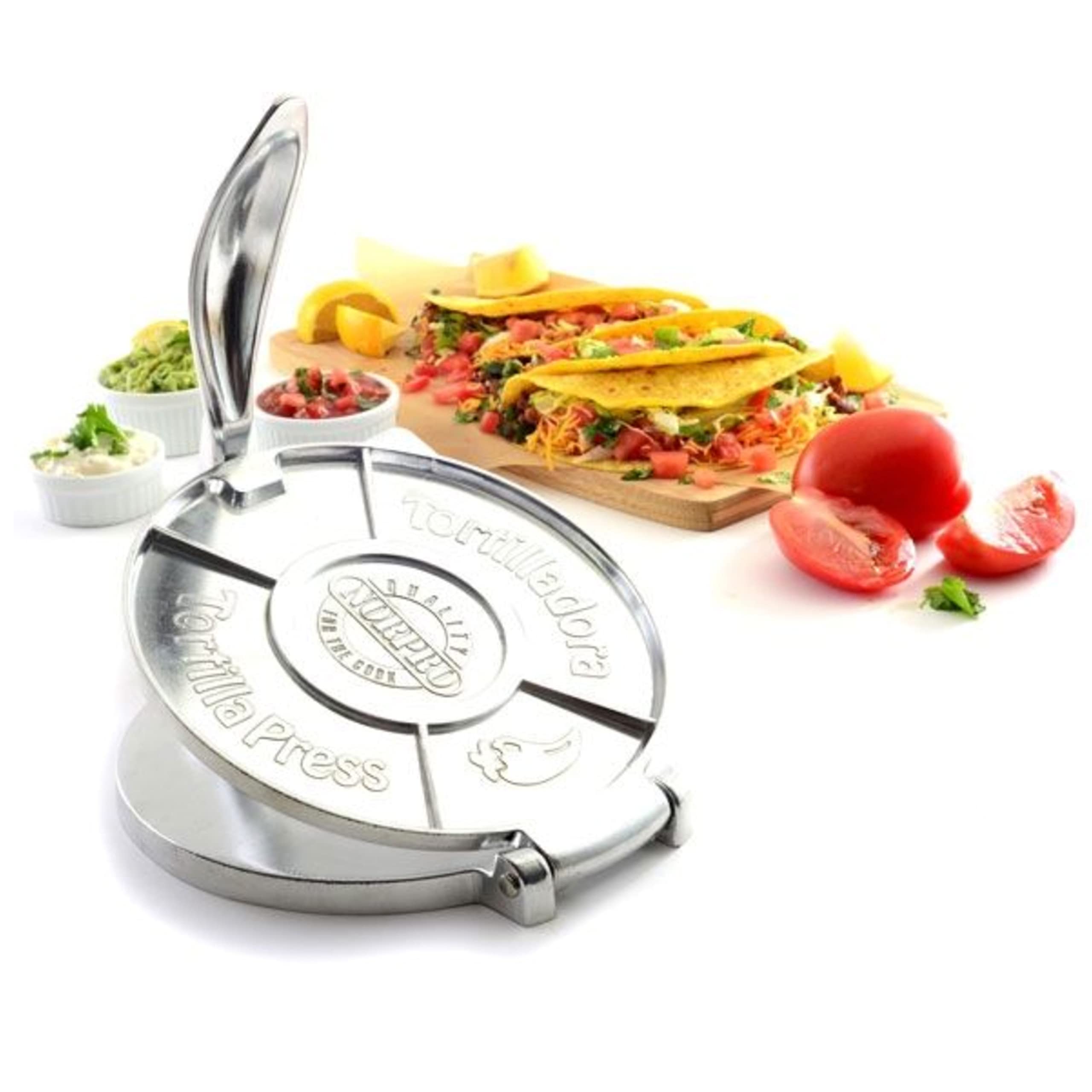 Norpro Tortilla Press, 8 Inch, Silver