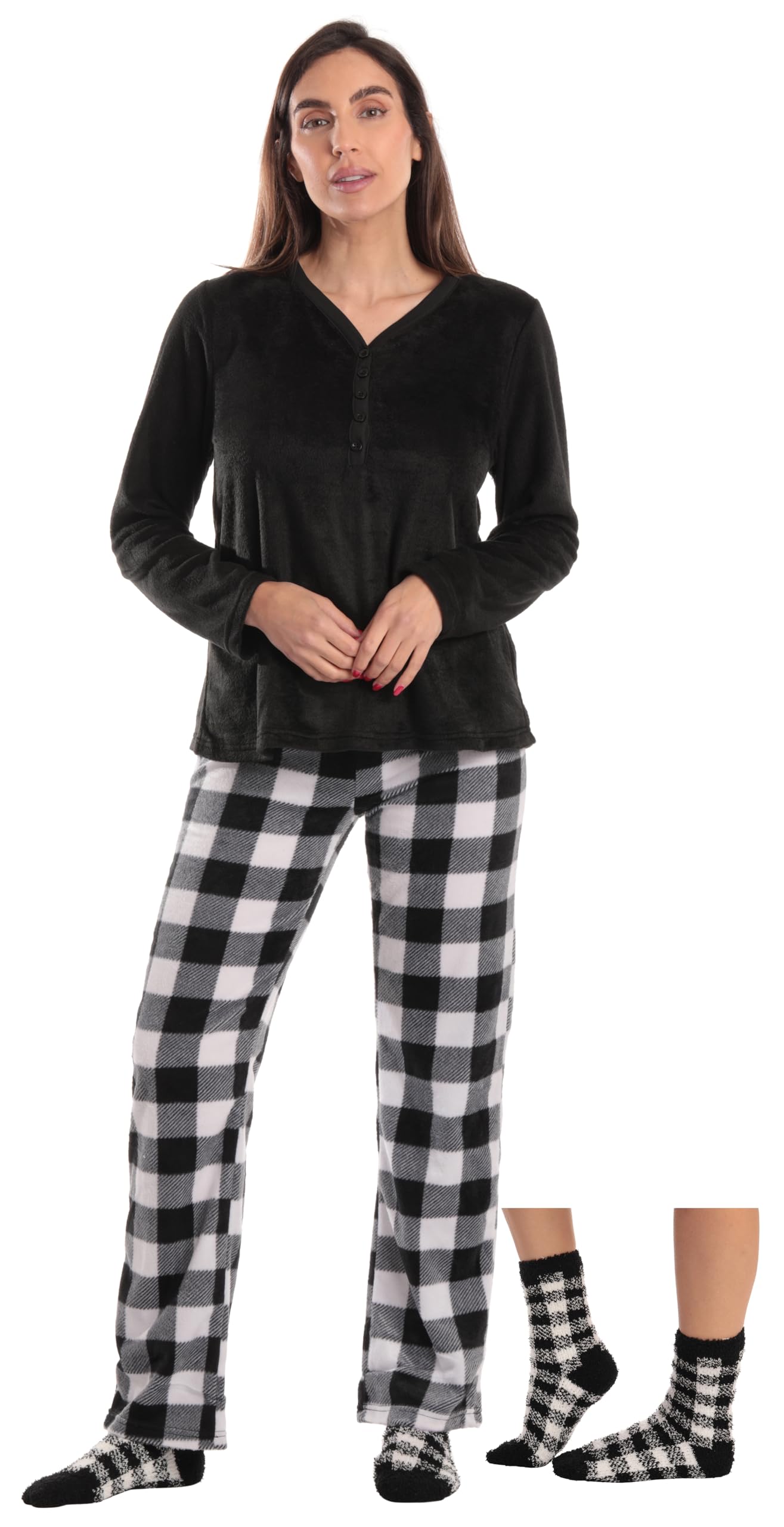 Just Love Henley Pants Set With Socks For Women 6732-10193-1X