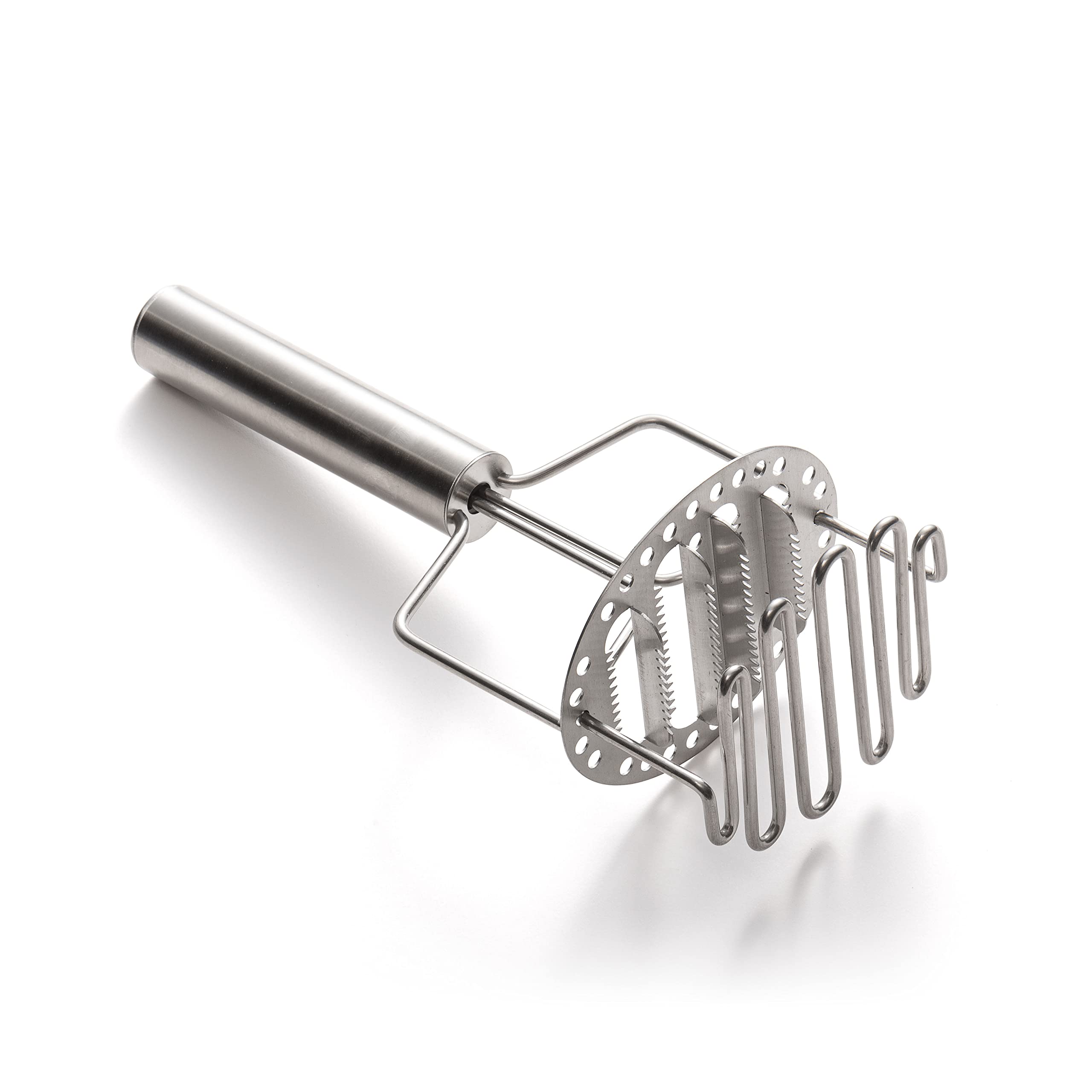 Fox Run Stainless Steel Potato Masher, 3 Level Tomato And Potato Masher, 9.25''