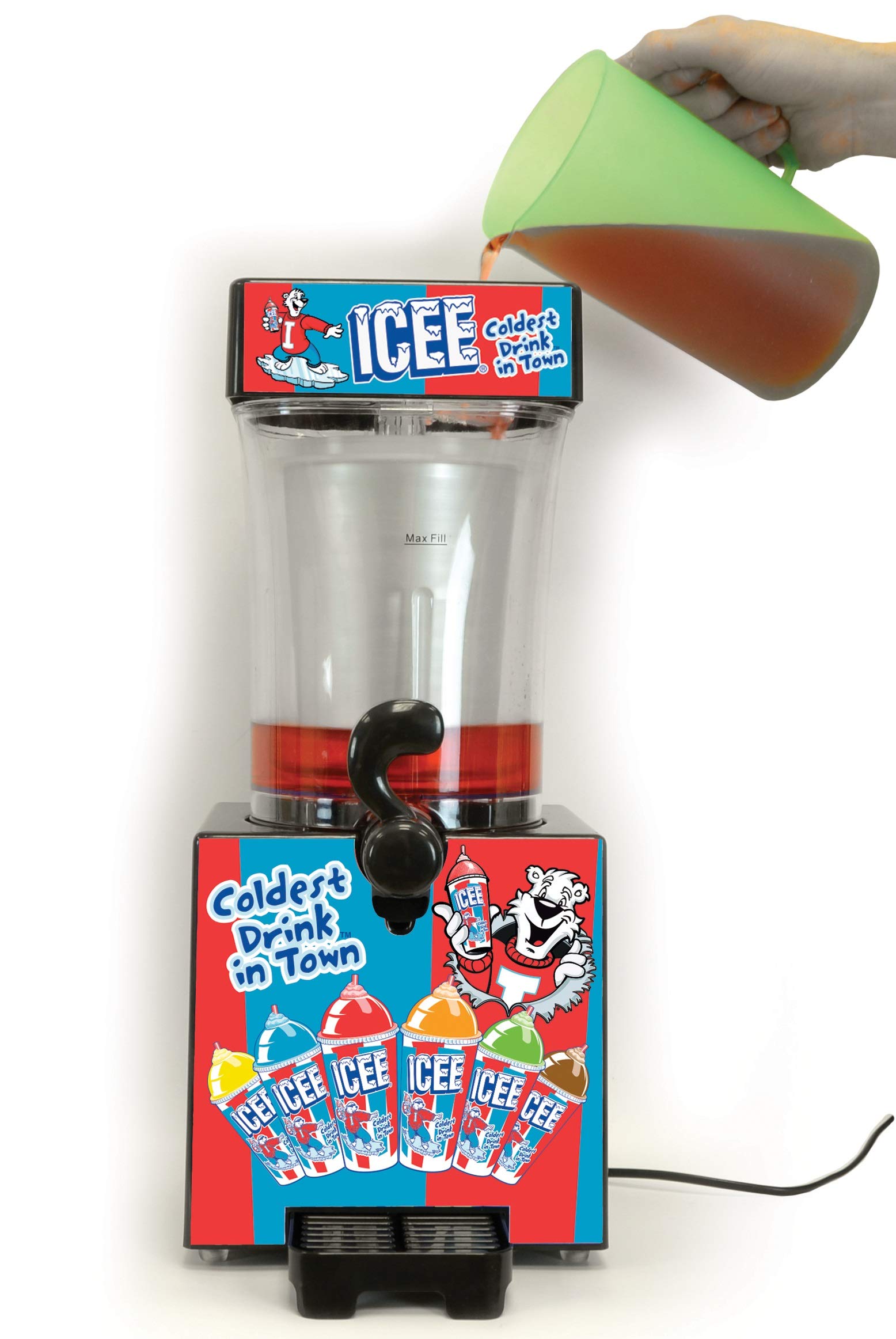 iscream ICEE Slushie Maker - 18" High, Multicolored, Plastic, Model 770-029 - Create Delicious Slushies with Your Ingredients!