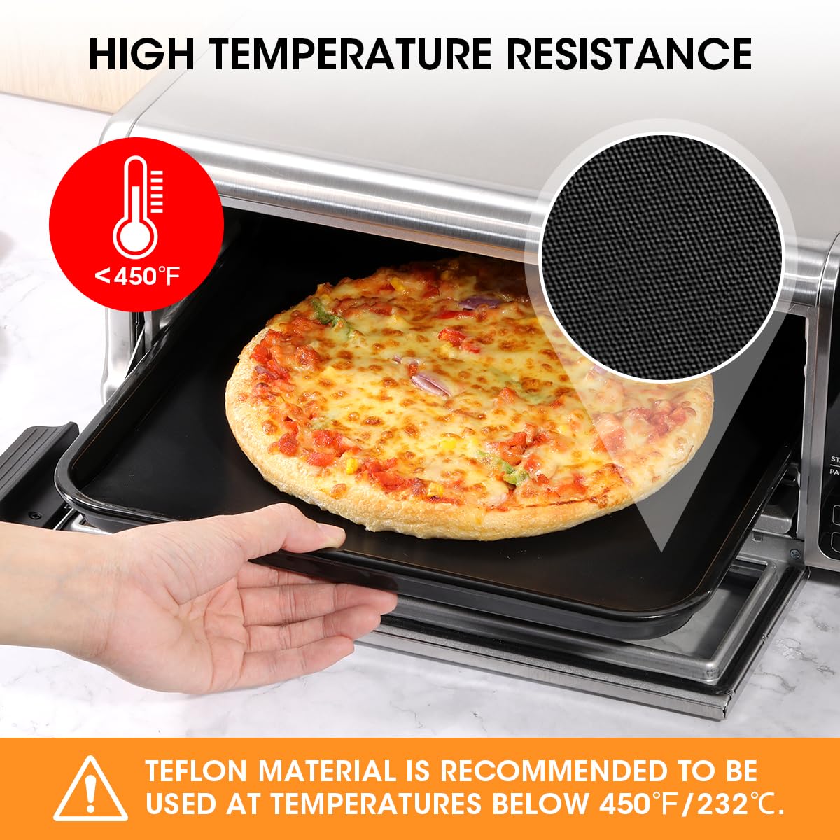 Aieve Air Fryer Oven Liners  Non-stick Mat Baking Compatible with Ninja Foodi SP101 SP201 SP301 Fry Toaster Microwave (3 Pack)