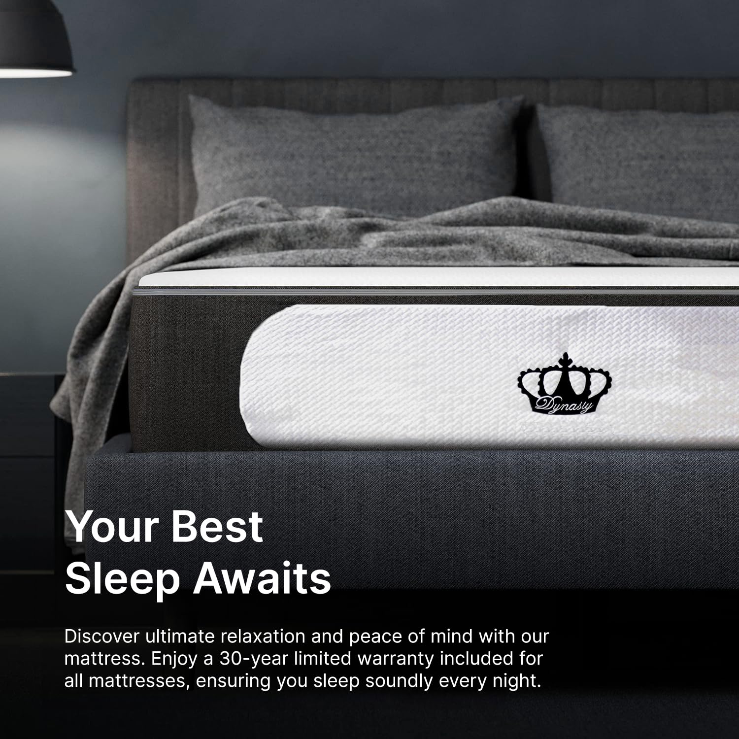 Dynastymattress Queen Mattress 14.5    Inch Coolbreeze Plush Medium-Soft Gel Memory Foam Mattress Bed, Queen Size 60X80 (Usa Mad