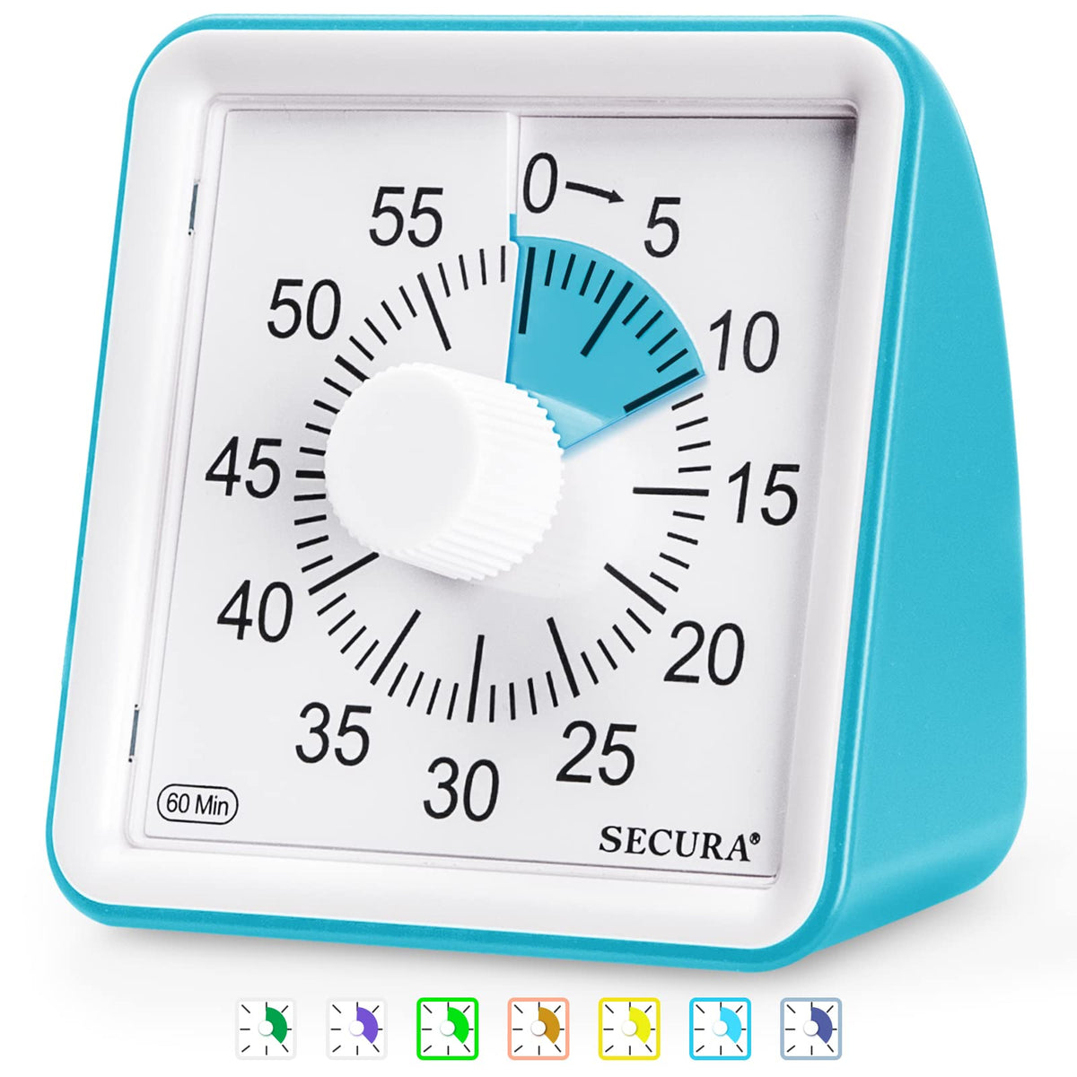 Class Timer Change Module Secura 60-Minute Visual Timer, Classroom Timer, Countdown Timer for Ki ...