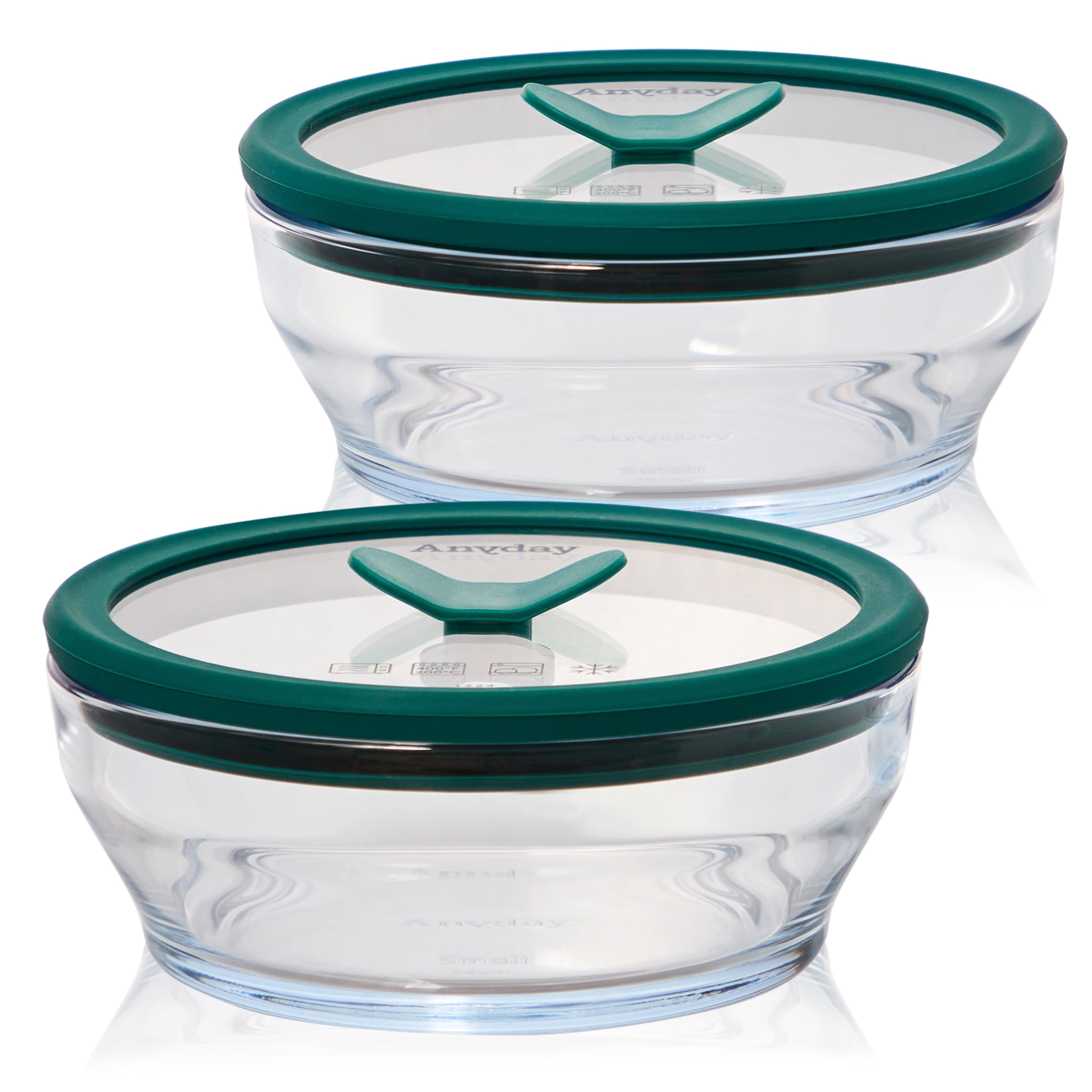 Anyday The Everything Clear Small Dish 2Pk
