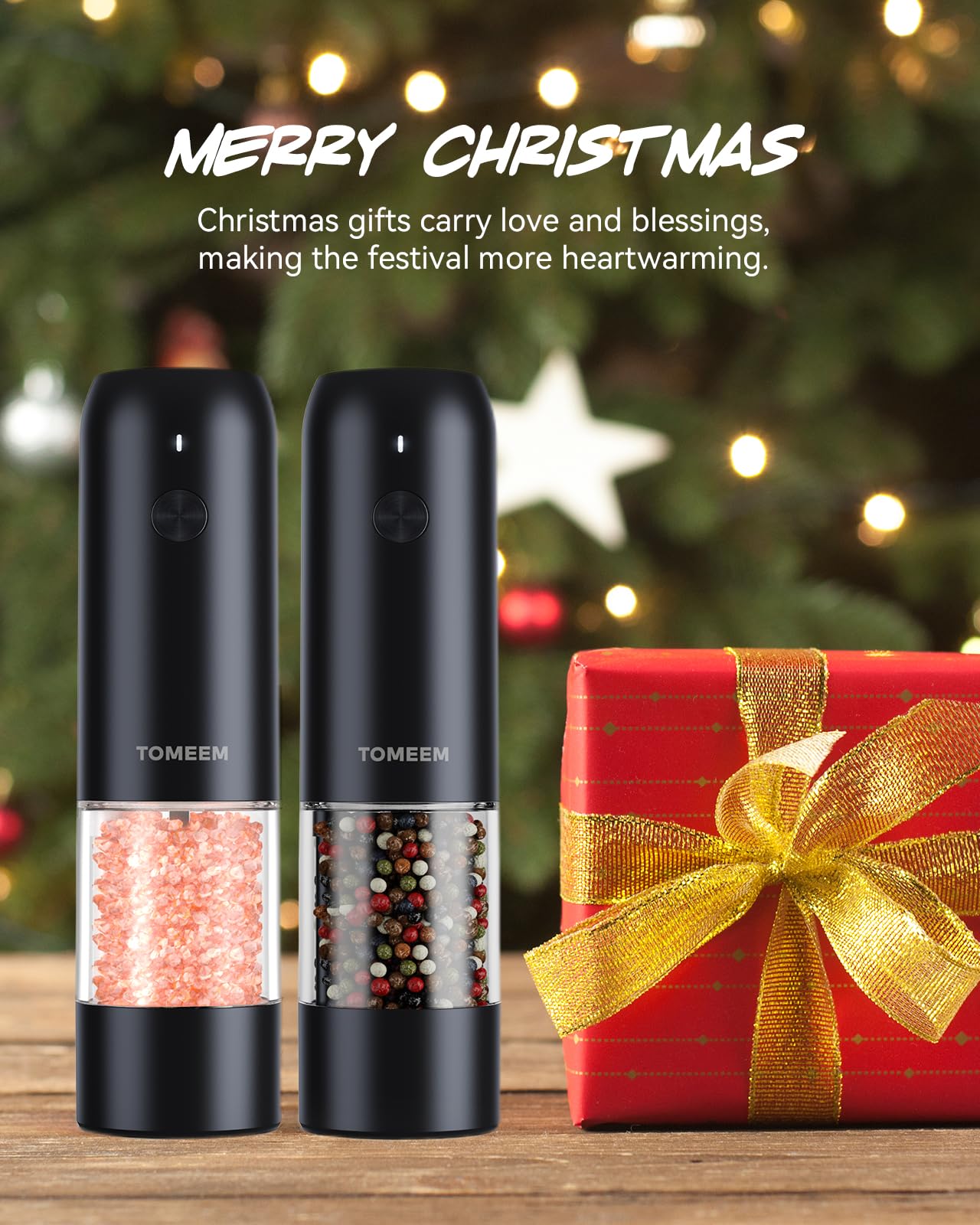 [Upgraded Larger Capacity] Electric Salt And Pepper Grinder Set Rechargeable With Led Lights - Stainless Steel Automatic Pepper