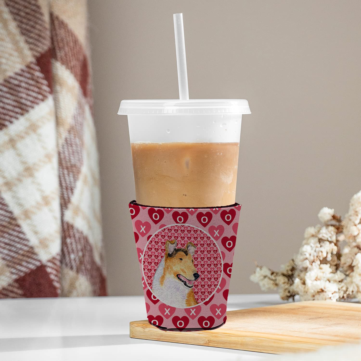 Collie Smooth  Red Solo Cup Beverage Insulator Hugger
