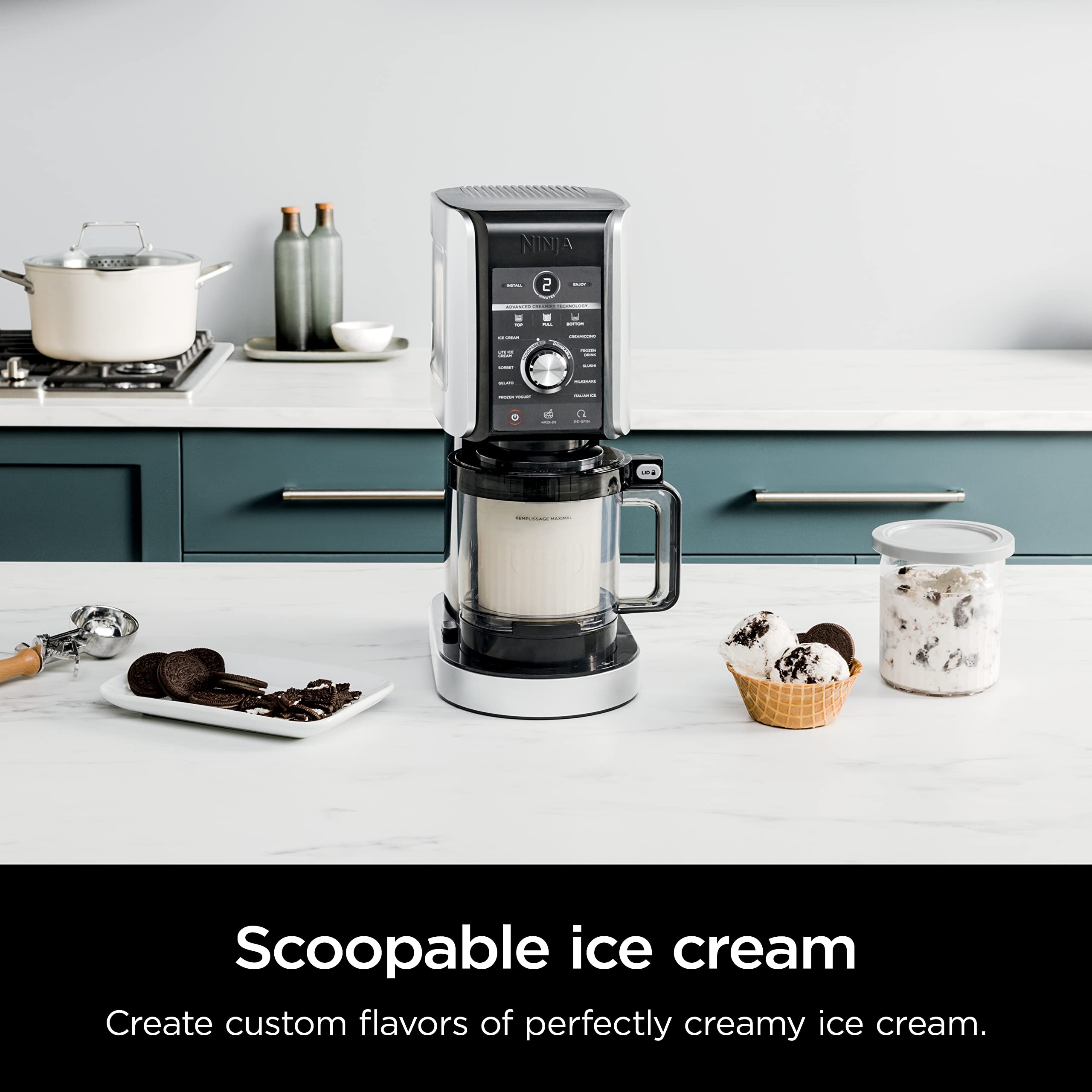 Ninja Nc501 Creami Deluxe 11-In-1 Ice Cream & Frozen Treat Maker For Ice Cream, Sorbet, Milkshakes, Frozen Drinks & More, 11 Pro