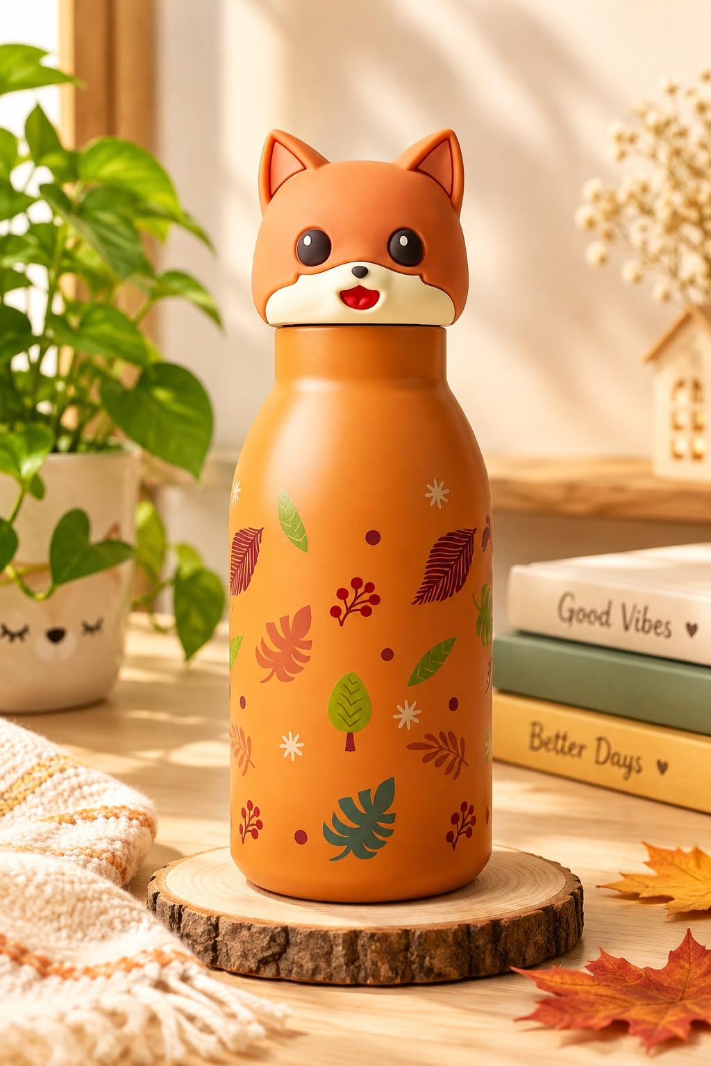 Stainless Steel 316 Water Bottle 450 Ml With Animal Character Design