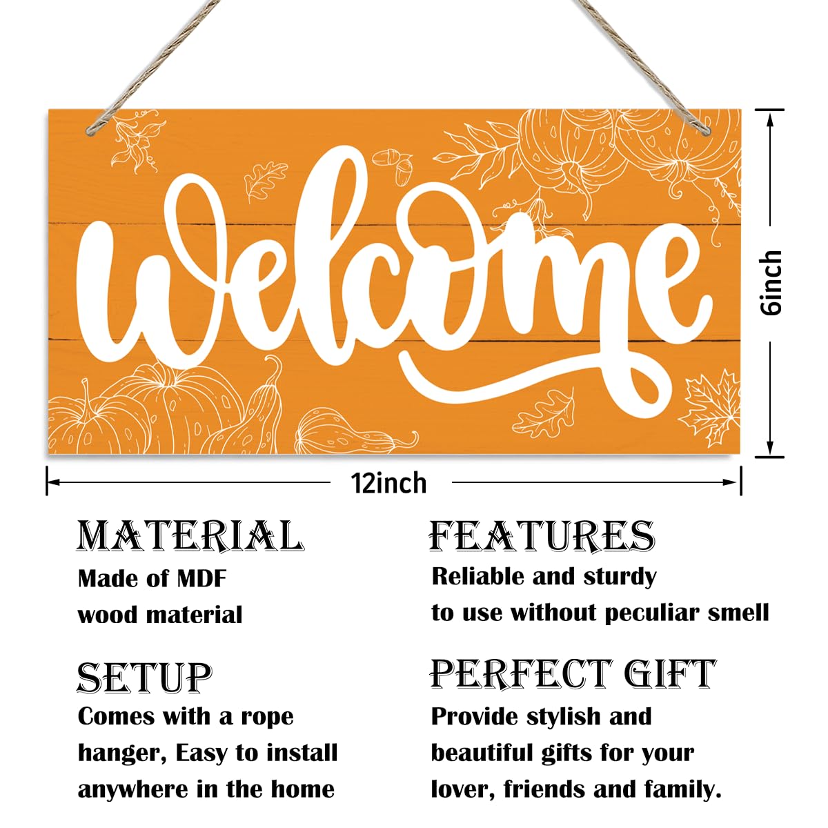 Happy Fall Y'all Sign, Autumn Front Door Porch Hanging Decoration, Decorative Wooden Hanging Signs, Farmhouse Home Wall Decor, A