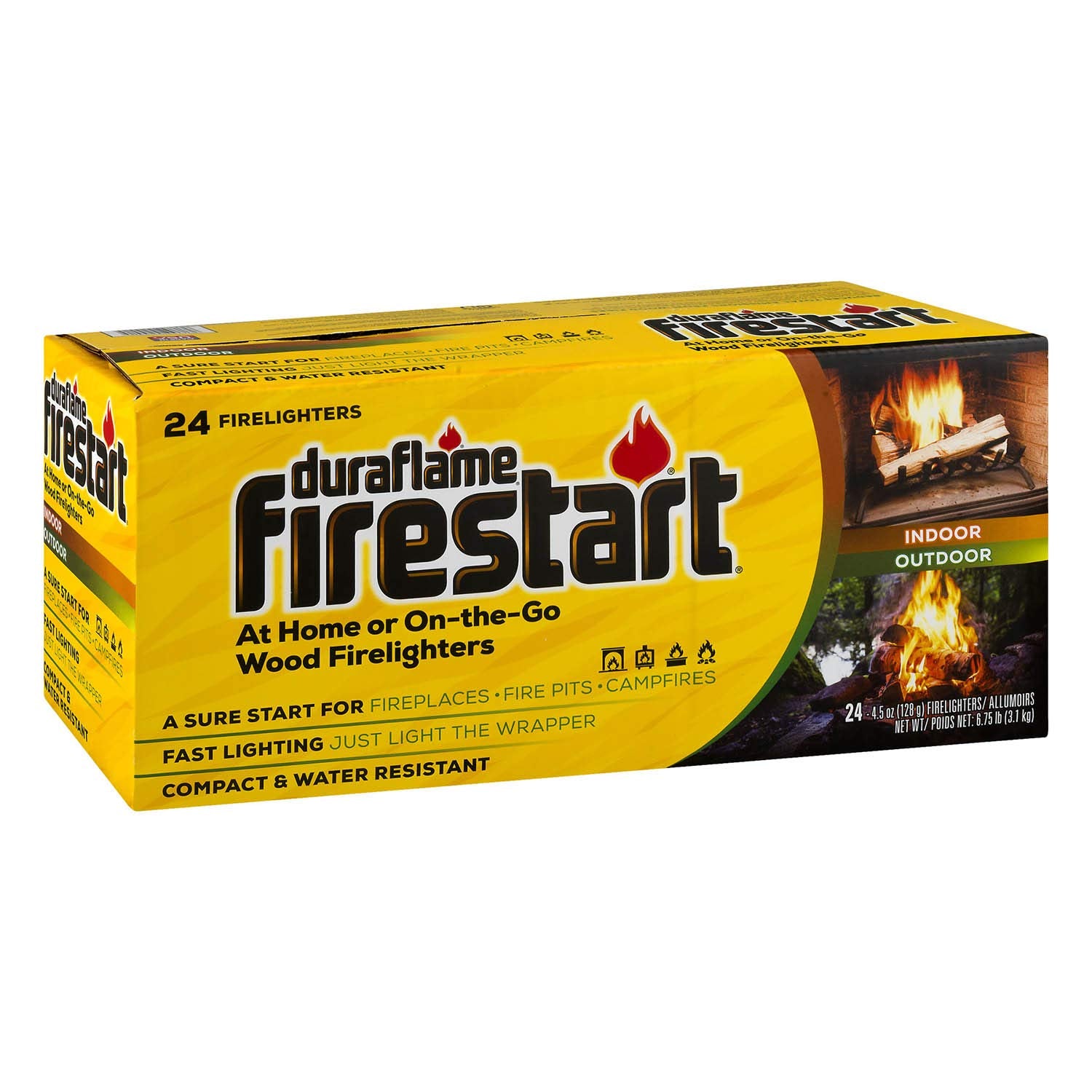 Duraflame Firestart Indoor/Outdoor Firelighters, 24 Pack
