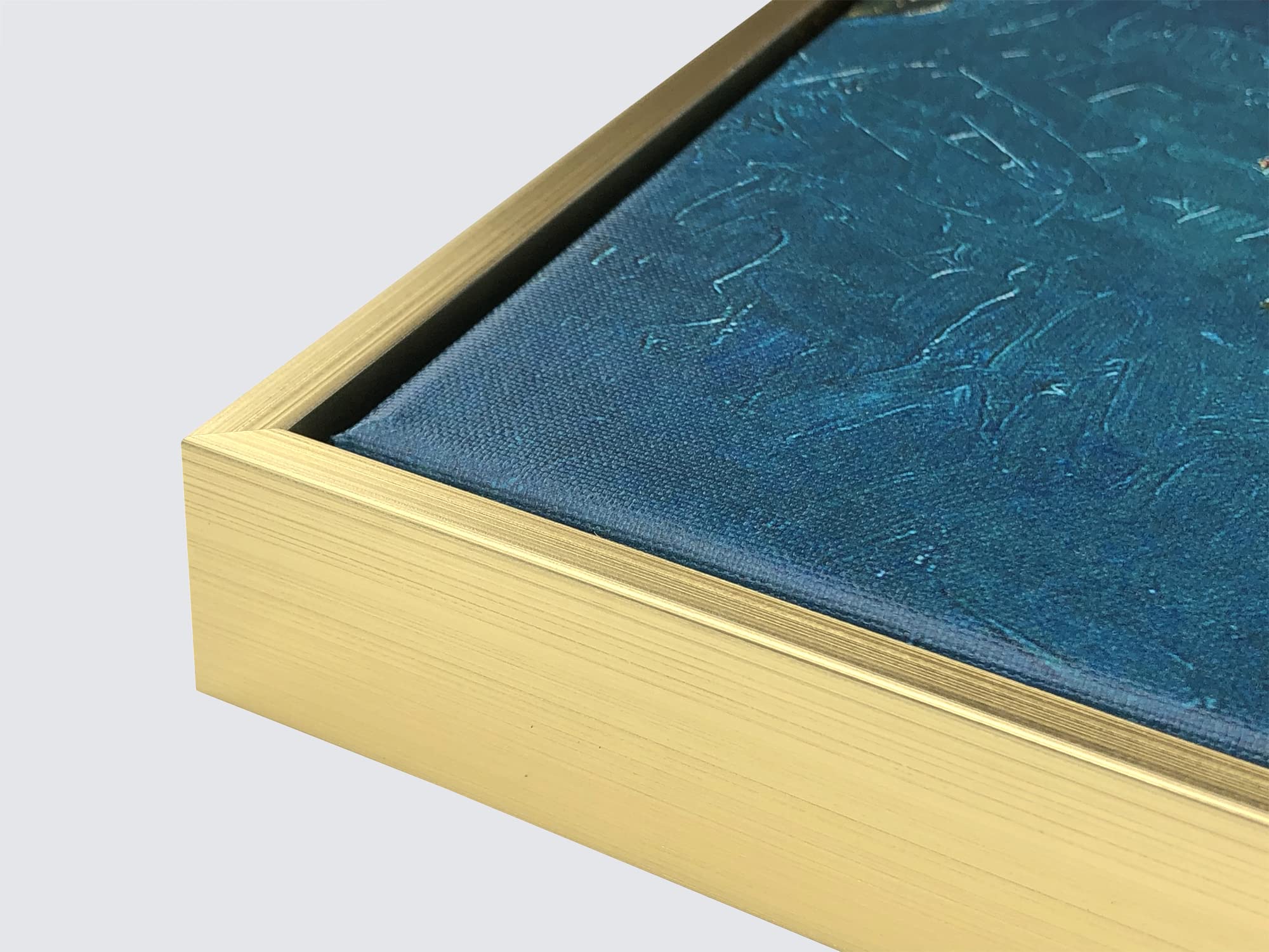 Wieco Art Gold Framed Art Starry Night Over The Rhone Canvas Prints Wall Art By Van Gogh Paintings Reproduction Canvas Prints Ab