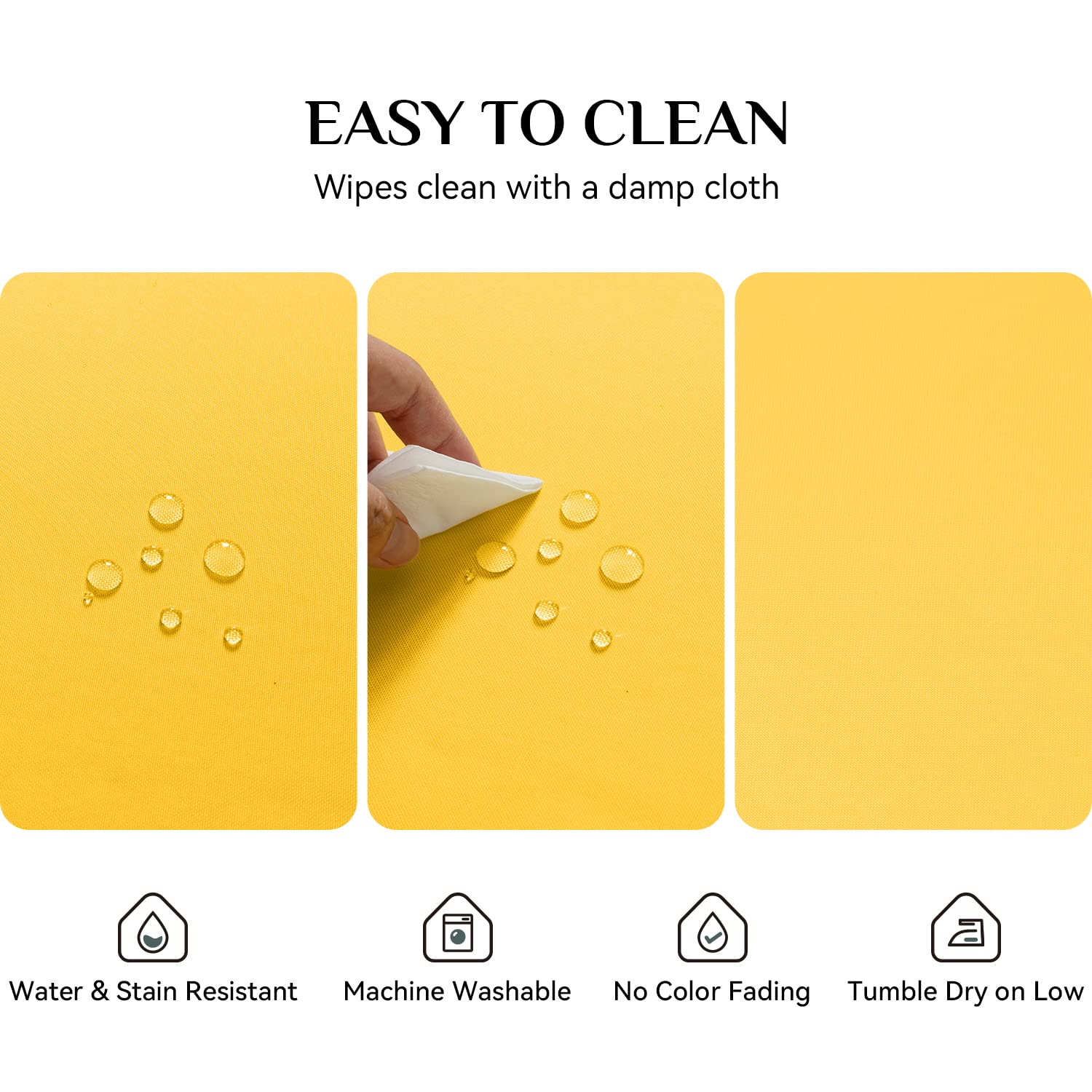 Softalker Rectangle Tablecloth, Waterproof & Stain Resistant Square Table Cloths Wrinkle Free 210Gsm Fabric Washable Polyester T