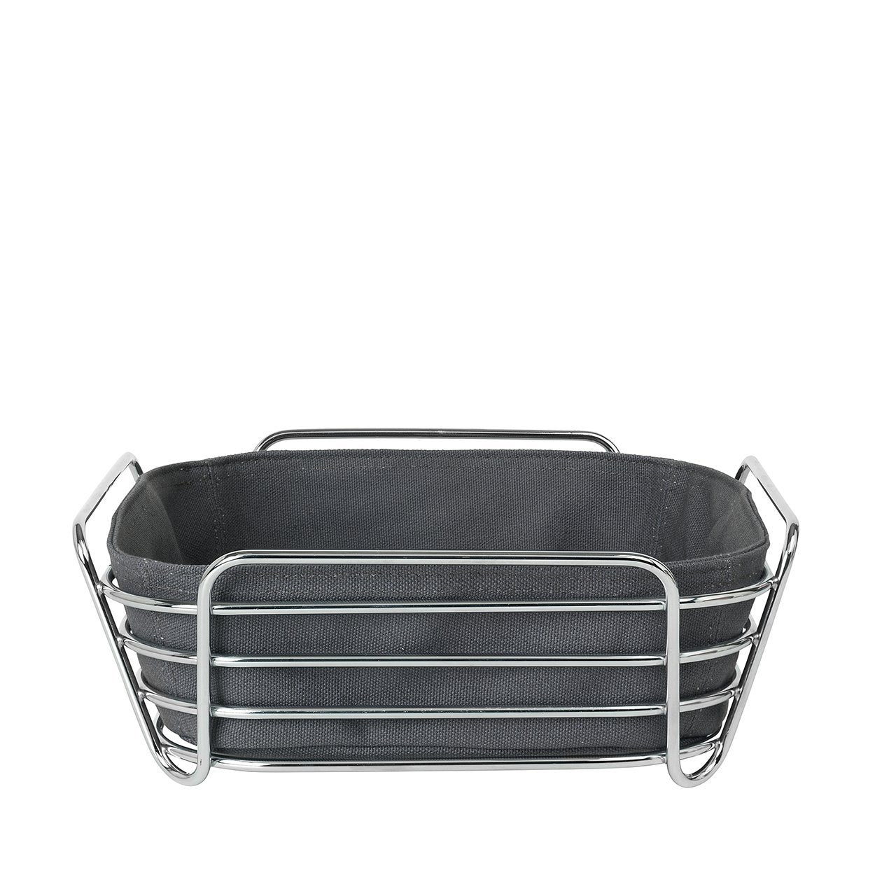 Blomus DELARA Wire Serving Basket With Liner Magnet - Charcoal 10 x 10
