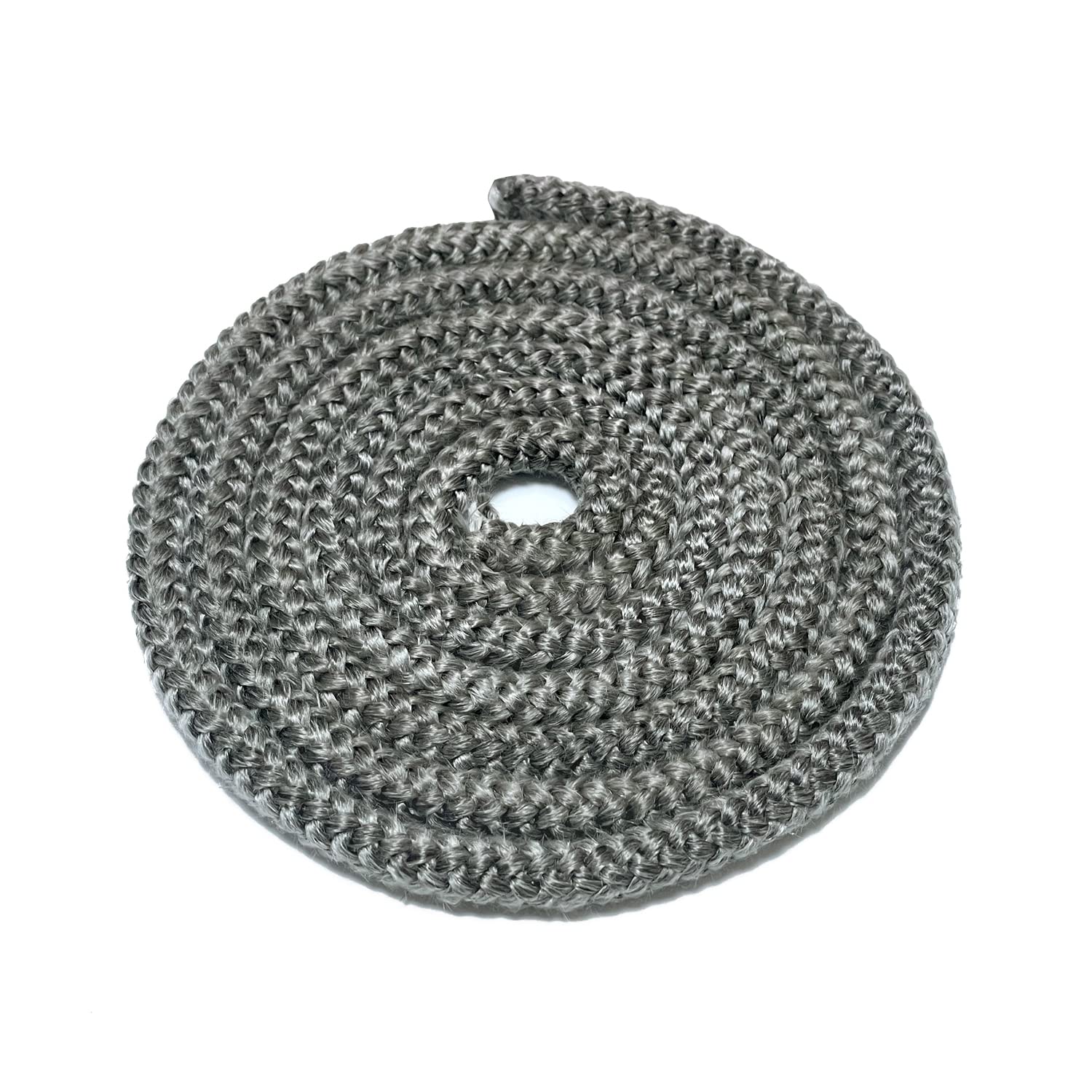 Protalwell Wood Stove Gasket (3/8'' X 72'' Rope), Wood Stove Door Gasket, Grey Color Fiberglass Gasket, Wood Stove Door Seal, 3/