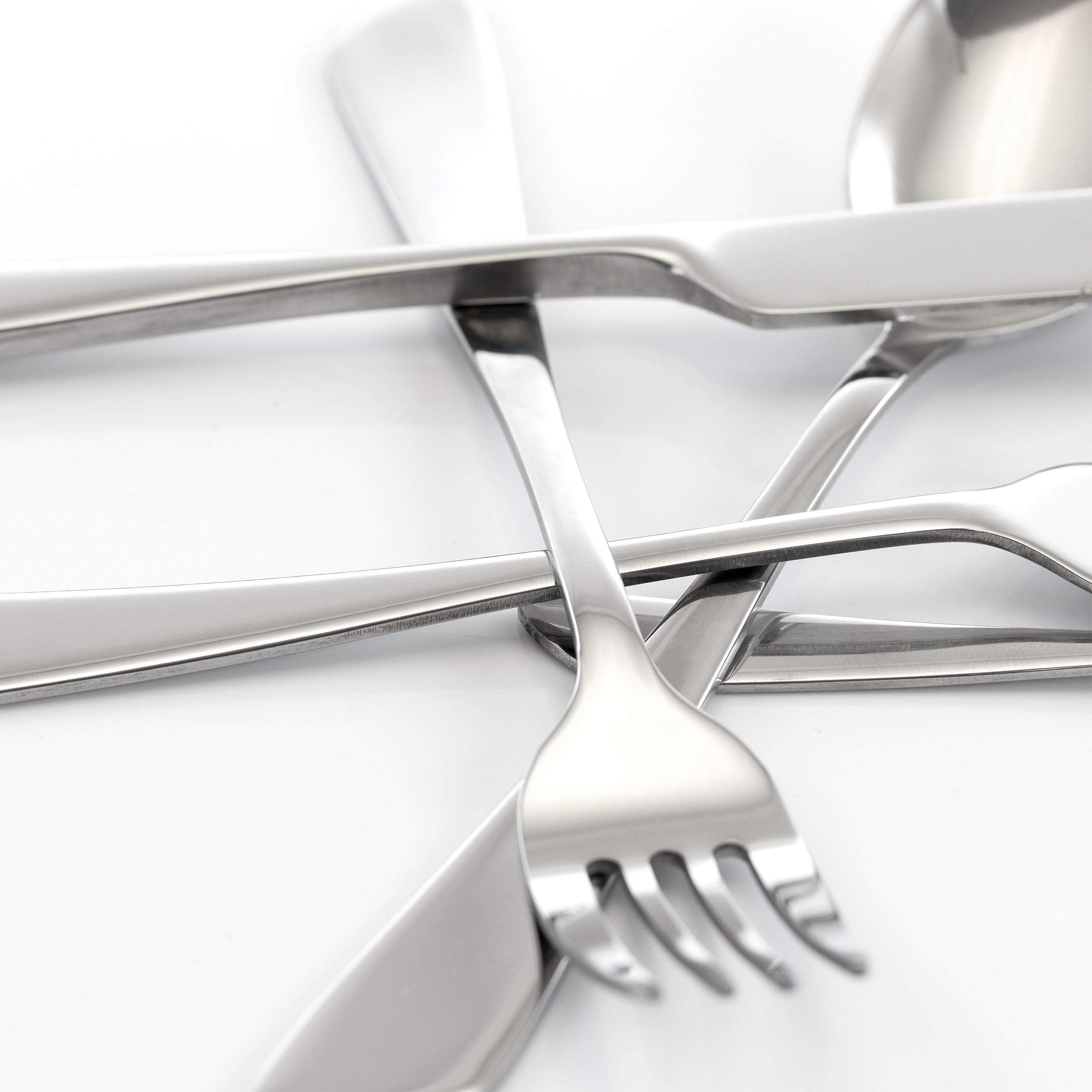 Megachef Gibbous 20 Piece Flatware Utensil Set, Stainless Steel Silverware Metal Service For 4 In Silver