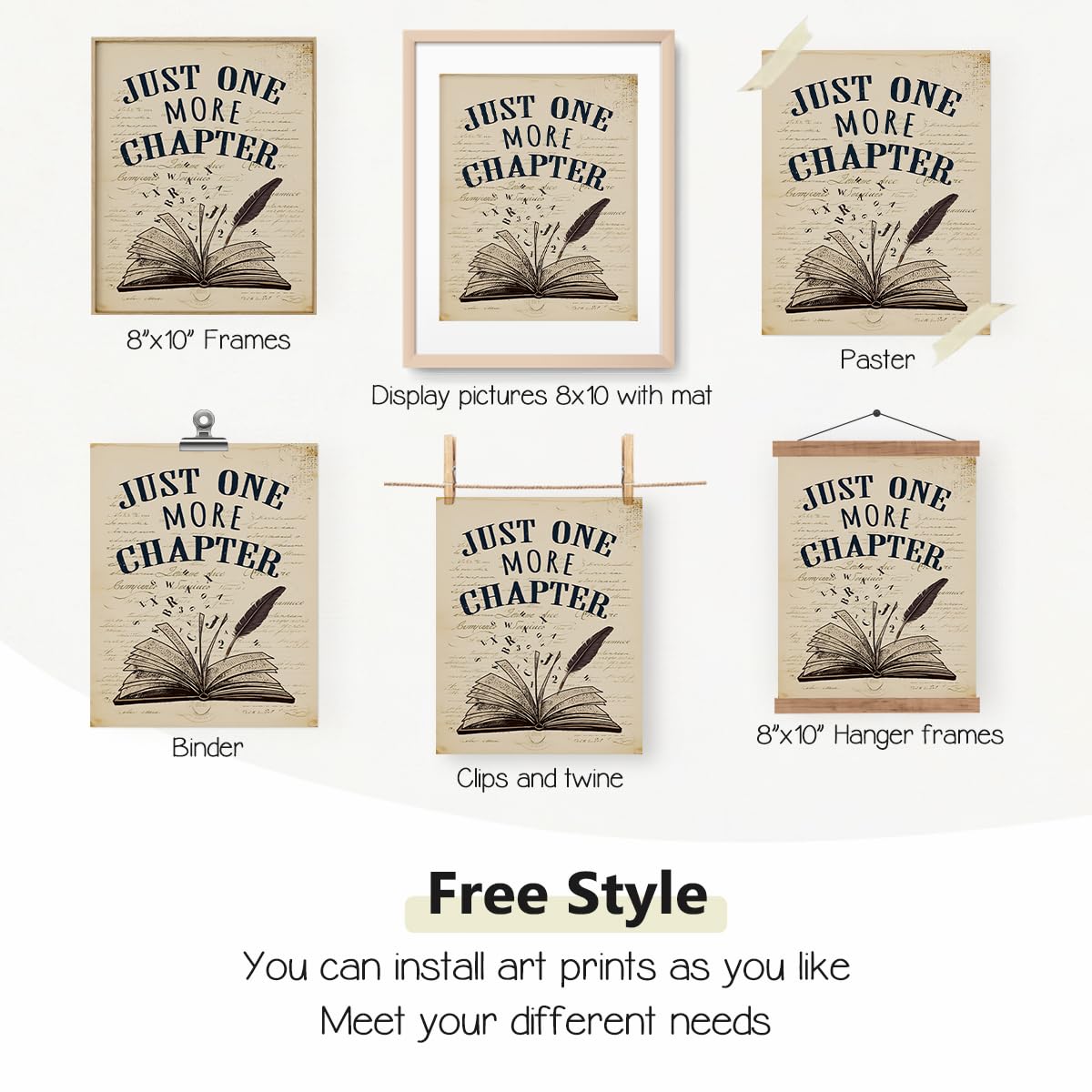 Plkmn Reading Posters For Library 8X10, Classroom Decor, Library Decor ...