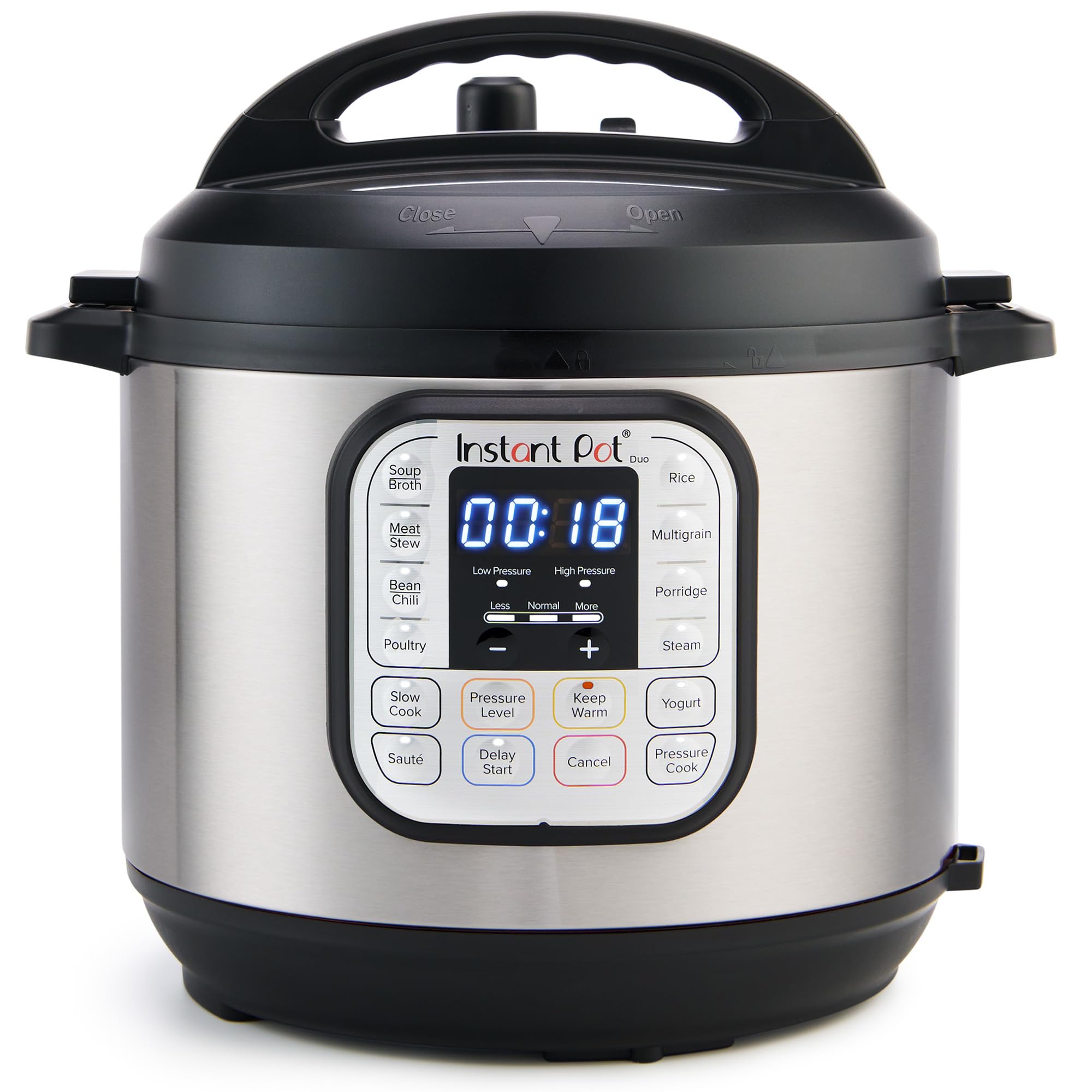 Instant Pot Duo 7-in-1 Electric Pressure Cooker, 6 Quart Stainless Steel, Model DUO 60, Includes App with 800+ Recipes