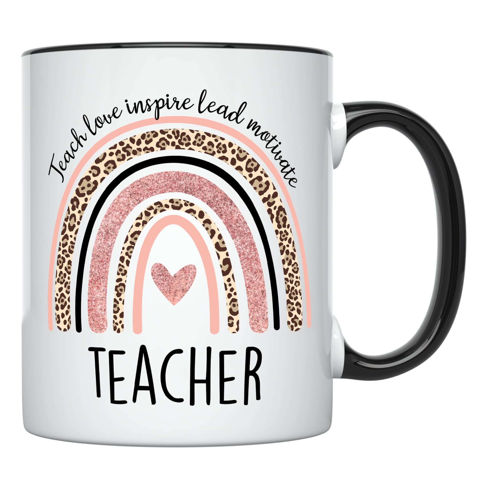 YouNique Designs Teachers Mug, 11 Ounces, Teacher Appreciation Cup, Virtual Teacher Coffee Mug, Best Teacher Mug for Women from