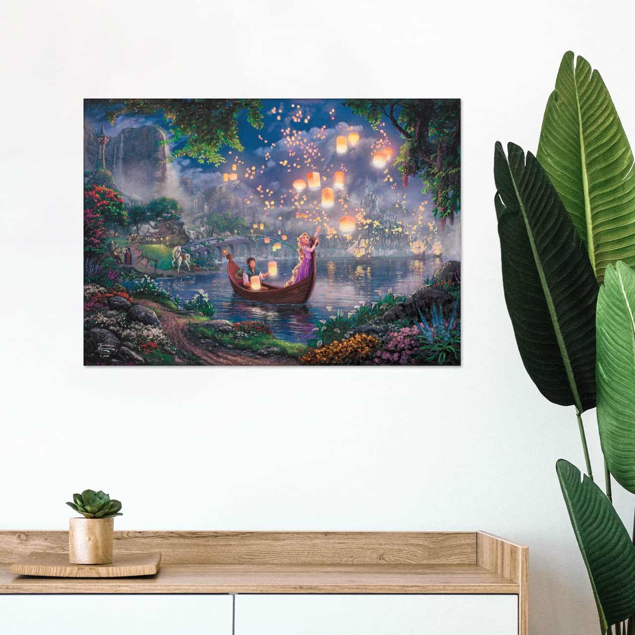 Mightyprint Disney - Tangled - Floating Lantern Festival - Durable 24    X 17 Wall Art - Not Made Of Paper - Officially Licensed