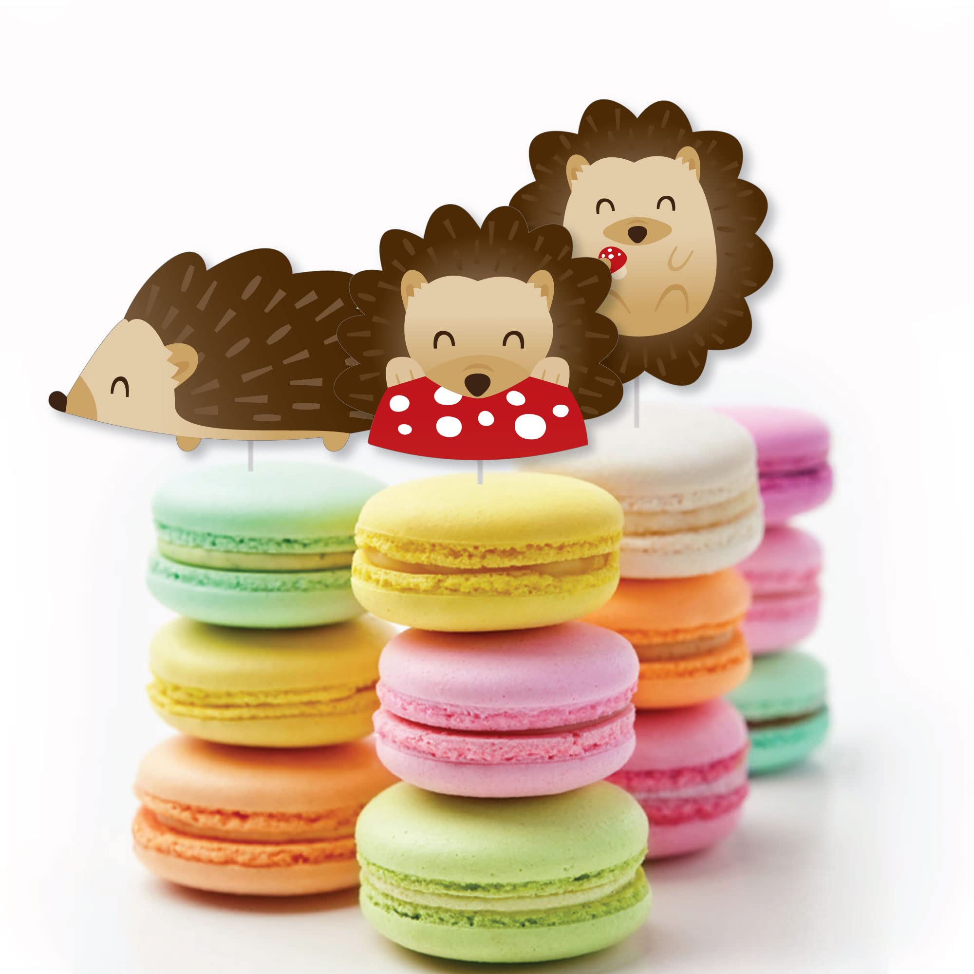 Big Dot Of Happiness Forest Hedgehogs - Diy Shaped Woodland Birthday Party Or Baby Shower Cut-Outs - 24 Count