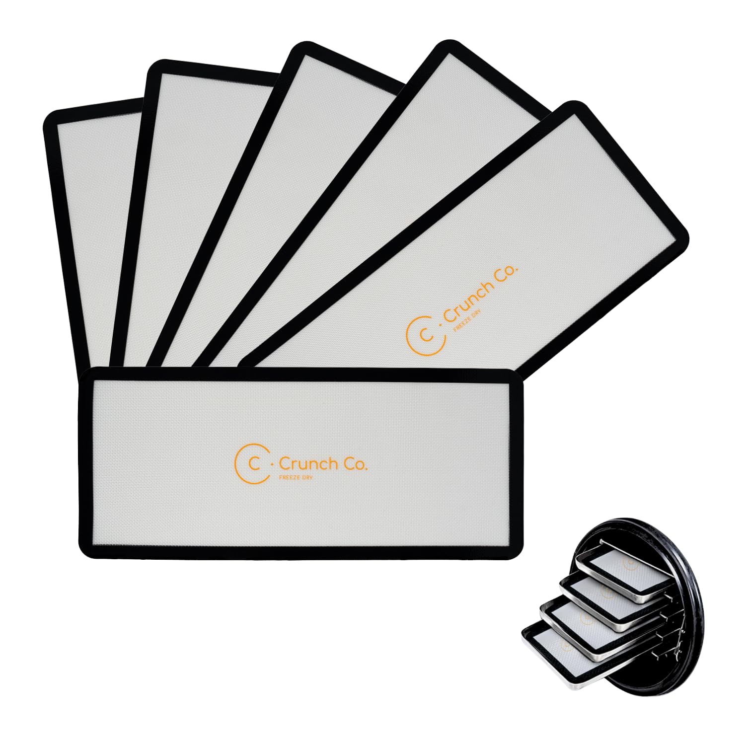 Crunch Co. Silicone Mats For Harvest Right Freeze Dryer (L - Large) 6 Pack