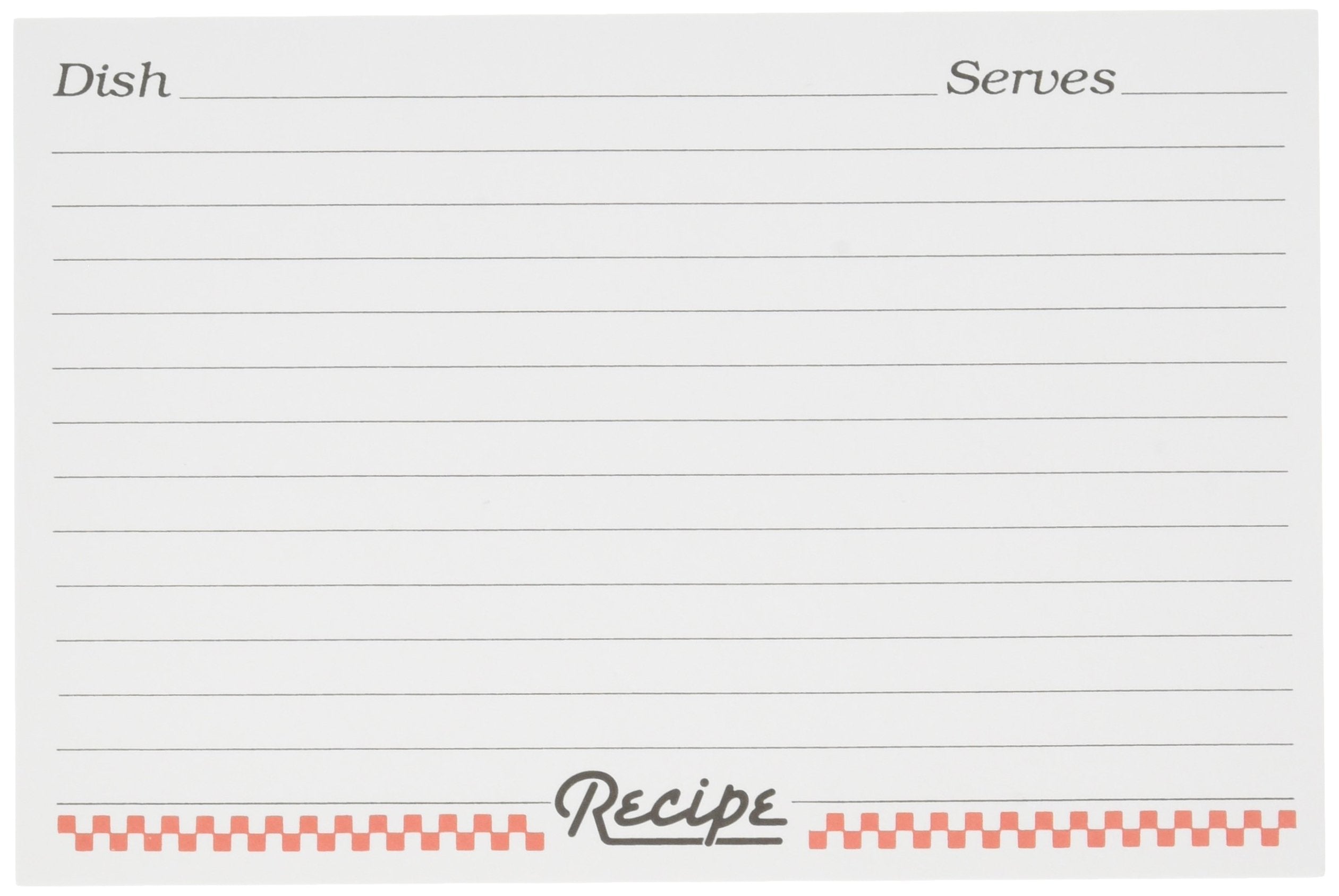 Weatherbee Recipe Cards, 4-Inches X 6-Inches, Set Of 24