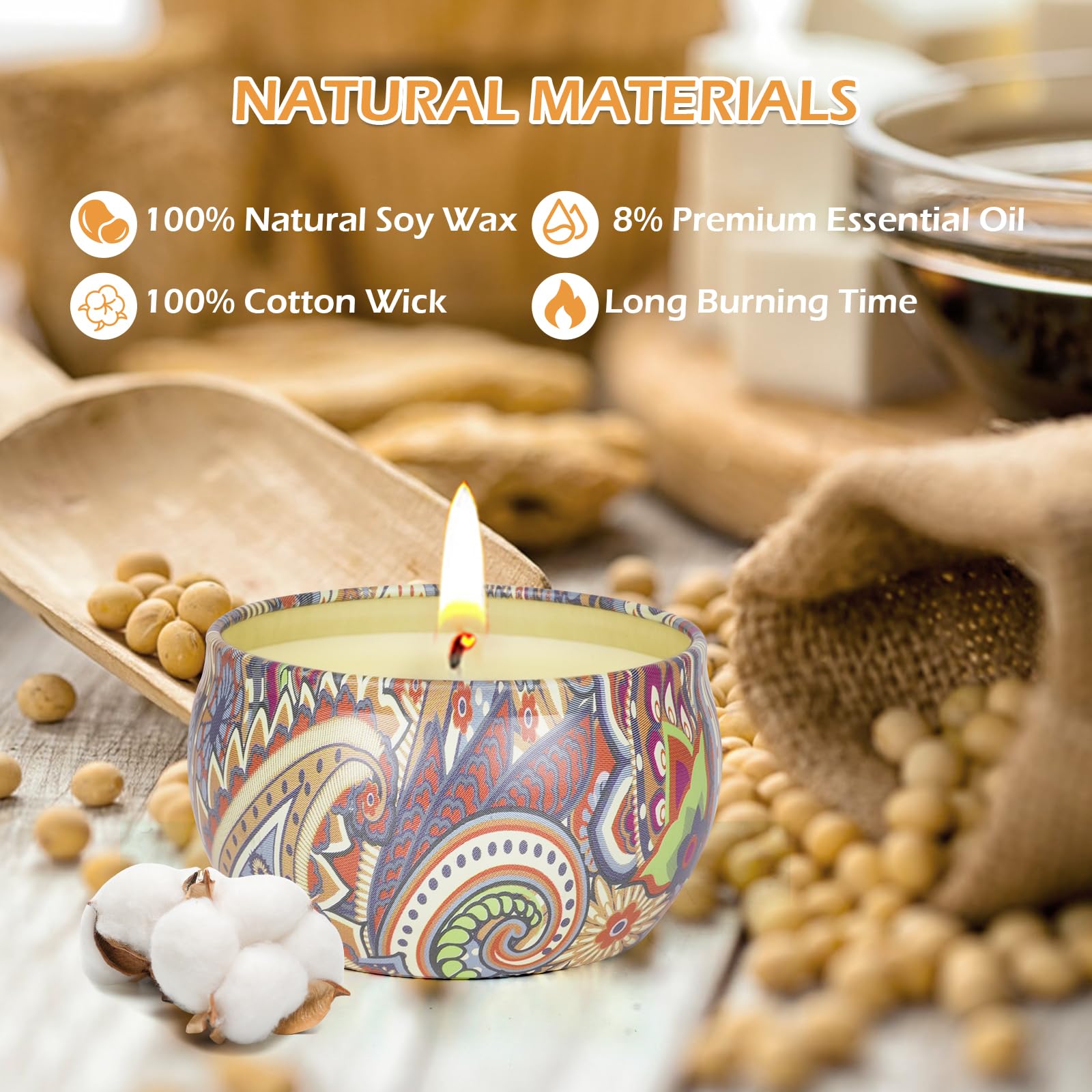 9 Pack 22.5oz Scented Candles Gifts for Women,140-160 Hours Home Scented Candles,Aromatherapy Candle Gifts Set, Soy Wax Candles