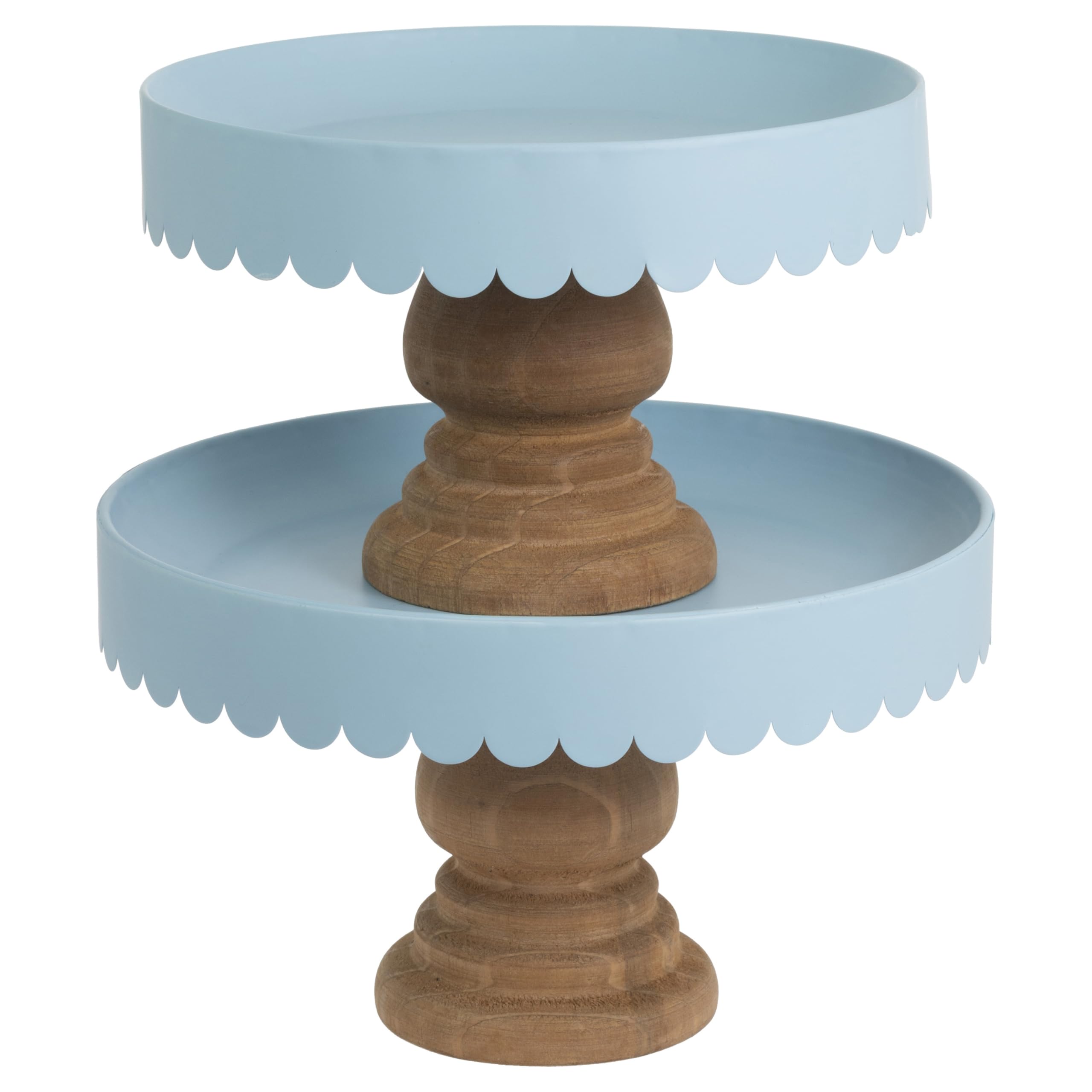 Boston International Cake Stand Set - Scalloped Pedestal Stands for Cakes, Desserts, Cupcakes & Pies for Weddings, Parties & Spe
