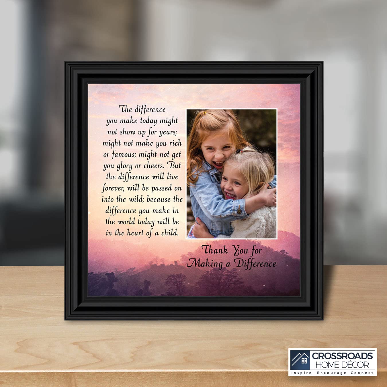 Crossroads Home D  Cor Teacher Gifts To Say Thank You, You Make A Difference Quote Thanking Those Who Work With Children, Teache