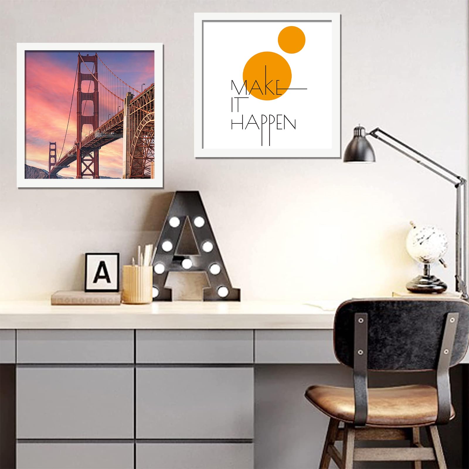 ijuerybai White 14x14 Picture Frame Set of 3, High Transparent Frame for 14 By 14 Square Photo Collage Canvas Poster Size Wall M