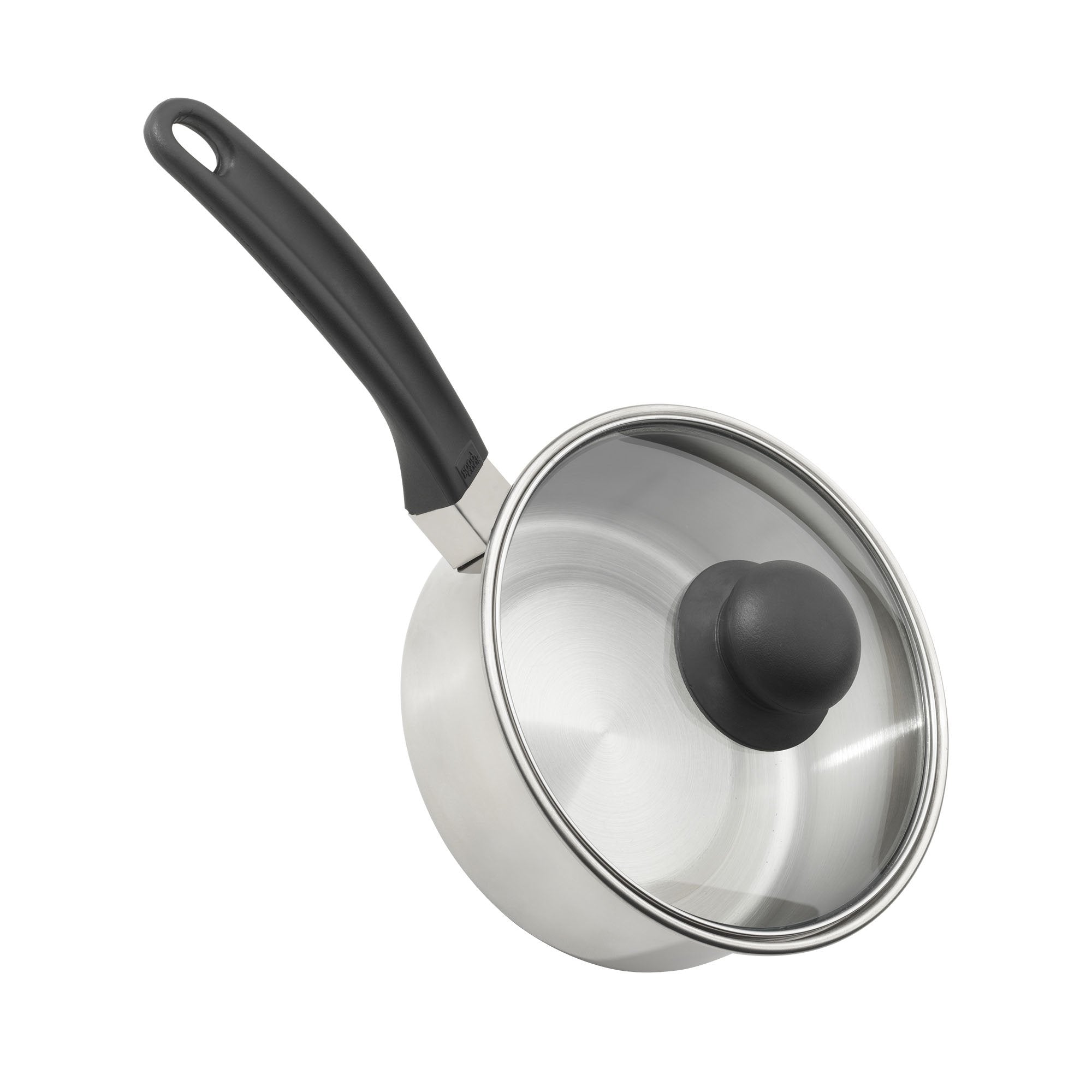 Good Cook Stainless Steel Sauce Pan 1.5 Quart with Lid - Silver, Model 06003