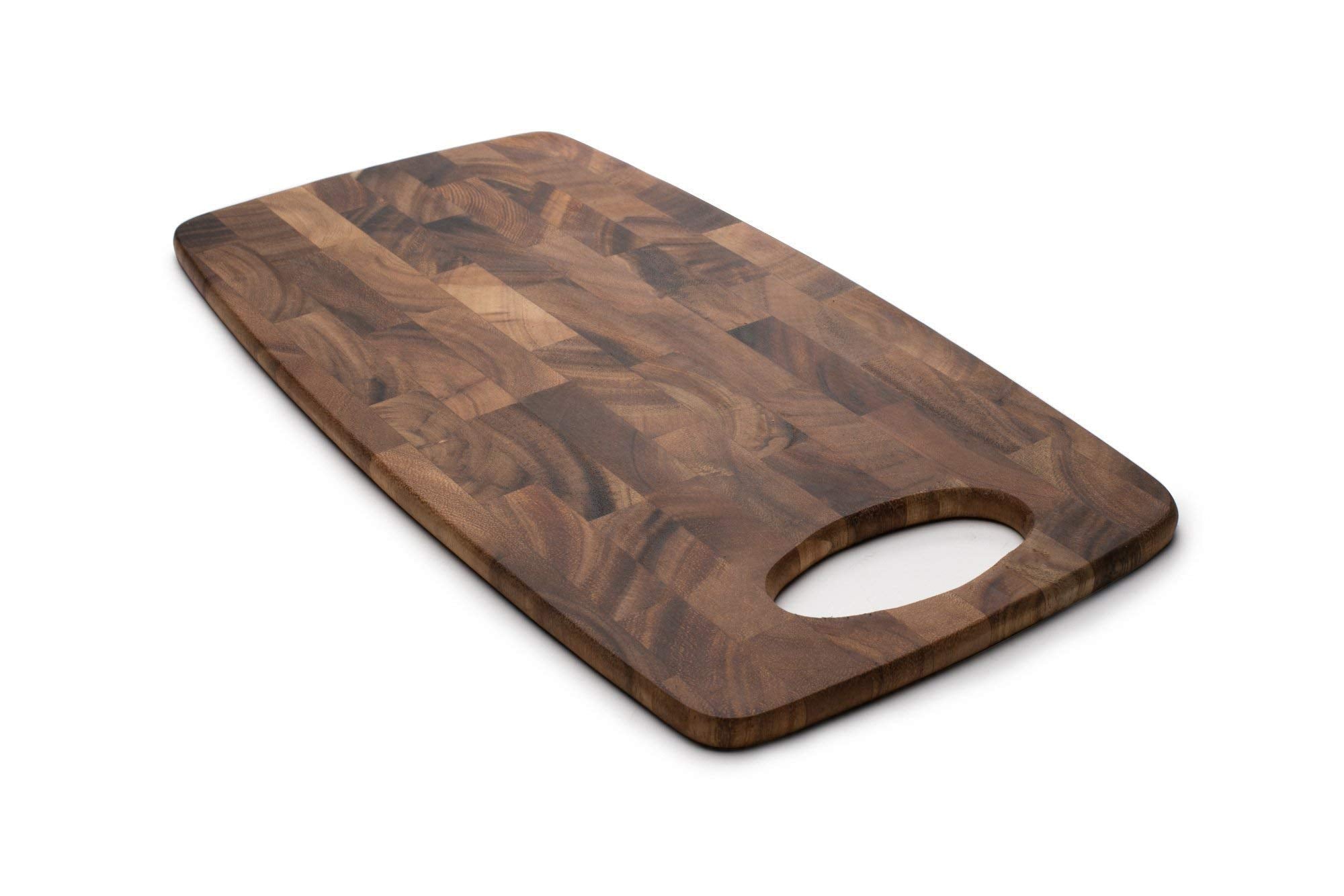Ironwood Gourmet Calistoga End Grain Cheese Board, Acacia Wood 0.25 x 8 x 15 inches