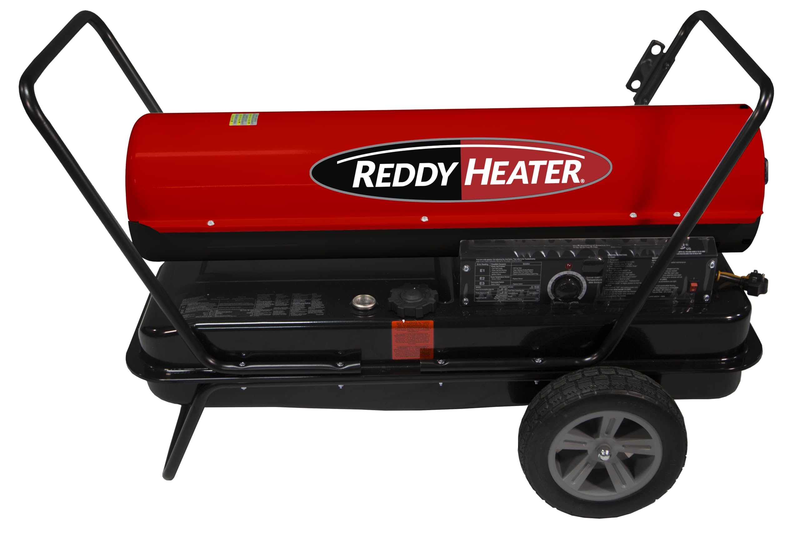 Reddy Heater Forced Air Heater 140,000-180,000 BTU, Multi-Fuel Kerosene, Electric, Outdoor/Indoor, 600 CFM, 120V, Built-in Therm