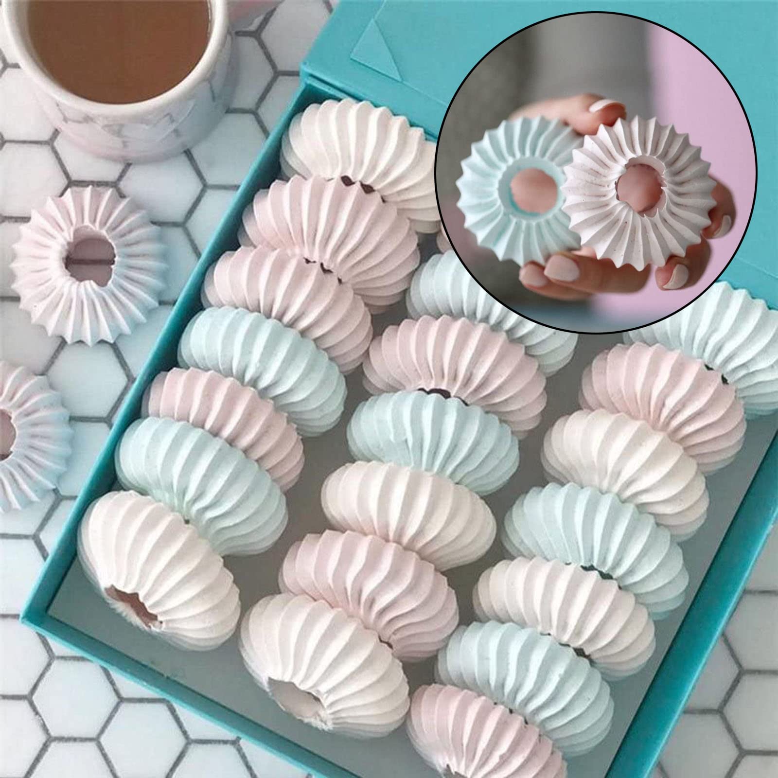 Romeo Cake Decorating Icing Tips, Hsxxf 2 Style 2 Sizes Stainless Steel Piping Tips Russian Piping Cake Nozzles Tips Frosting Ic