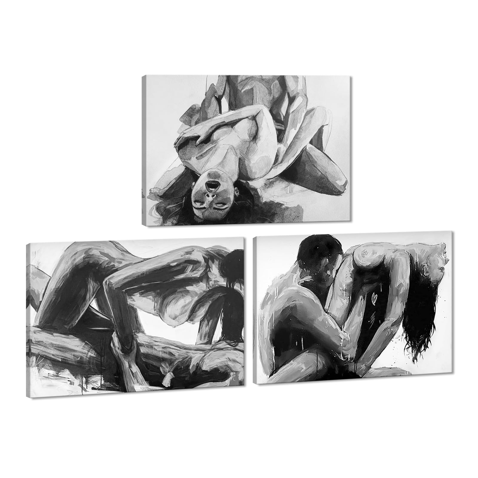 Sexy Canvas Wall Art Woman And Man Pictures Abstract Painting Canvas Prints Modern Home Decor For Living Room Bedroom Bathroom L