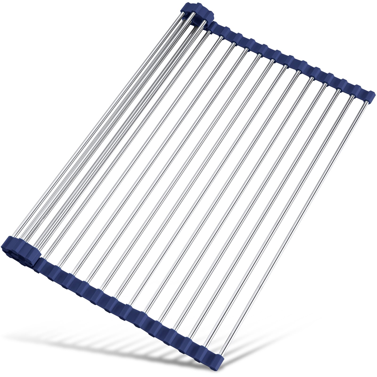 Tomorotec 21 x 15.5 Roll Up Dish Drying Rack Over Sink Drying Rack Sink Cover Kitchen Sink Accessories Gadget Multipurpose Organ