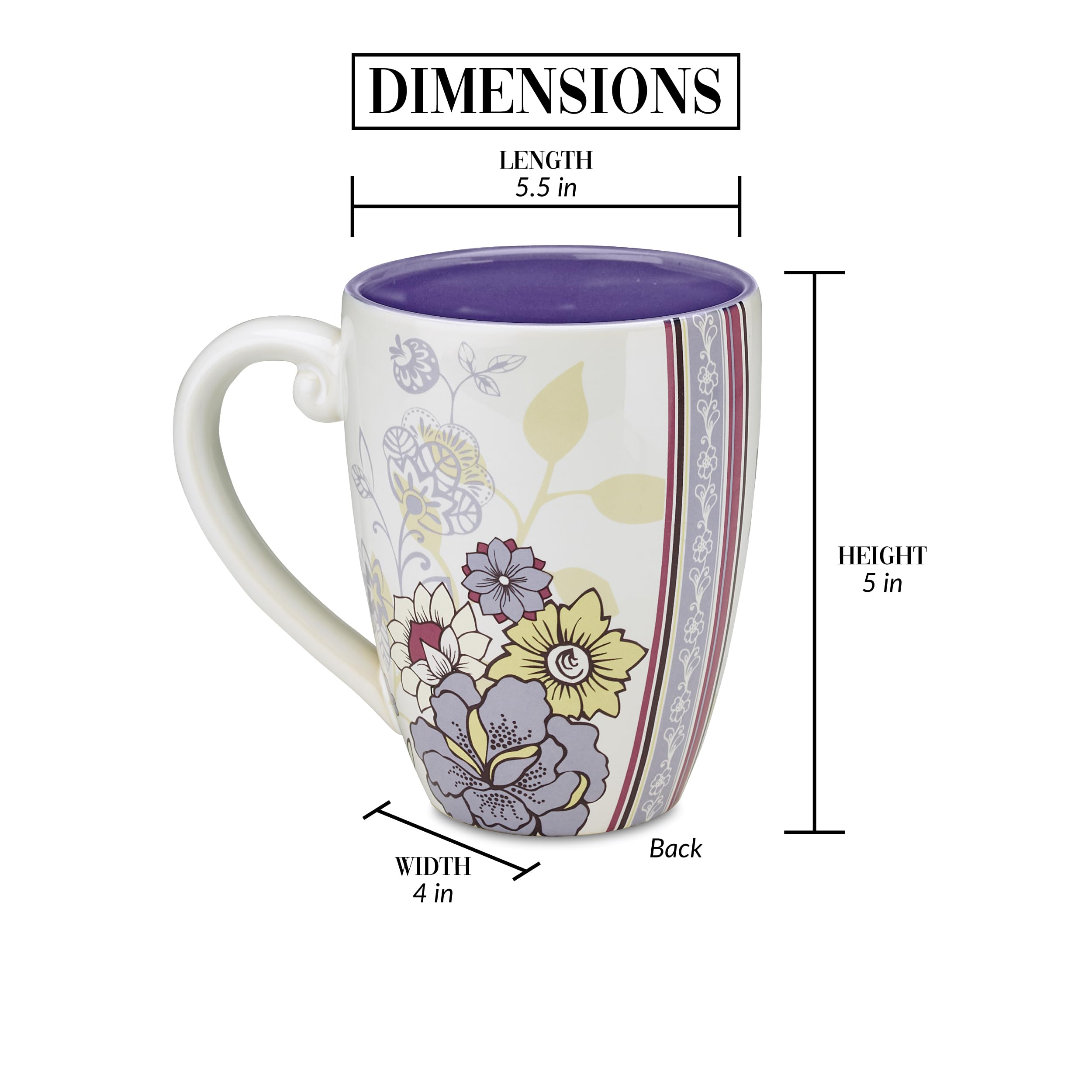 Pavilion Mark My Words Grandmother Ceramic Mug, 20-Ounce, 4-3/4-Inch