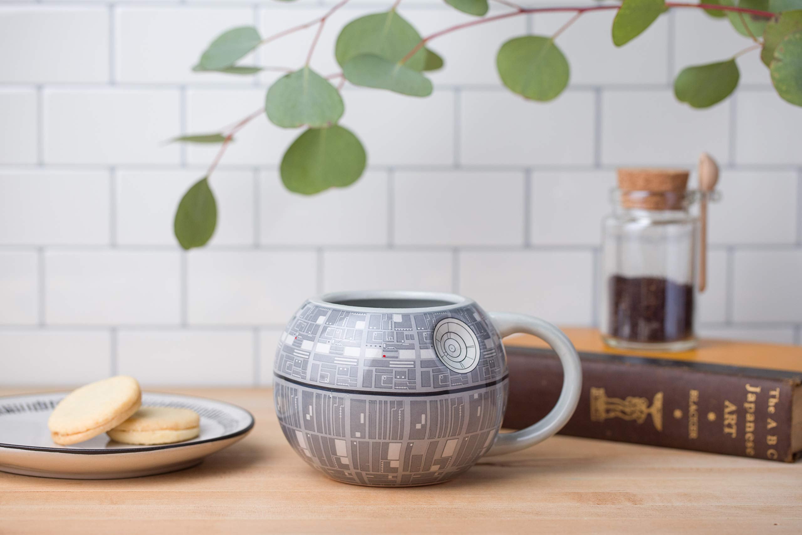 Silver Buffalo Sculpted Ceramic Mug, One Size (Pack Of 1), Death Star