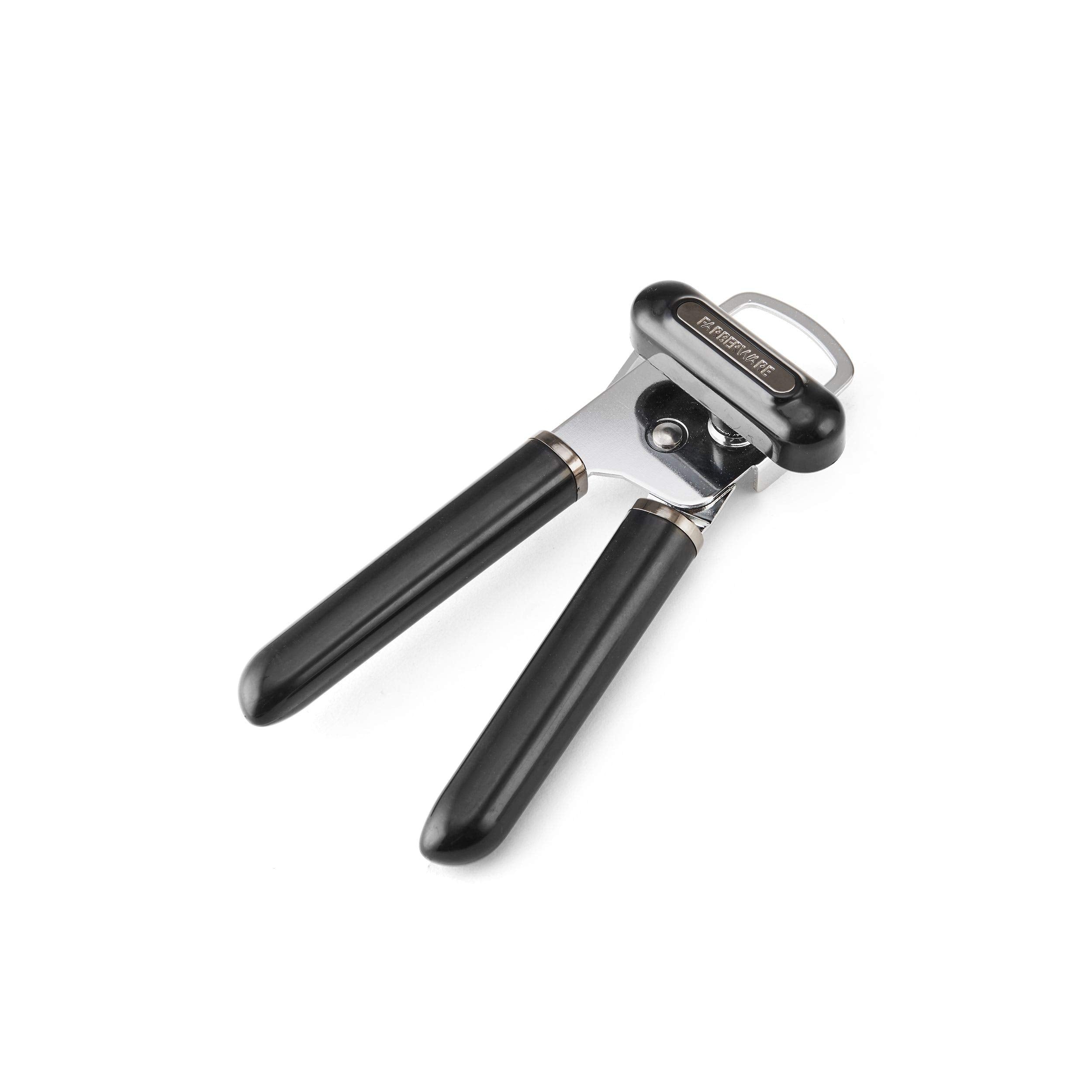 Farberware Professional Can Opener With Built-In Bottle Opener, 8-Inch, Black
