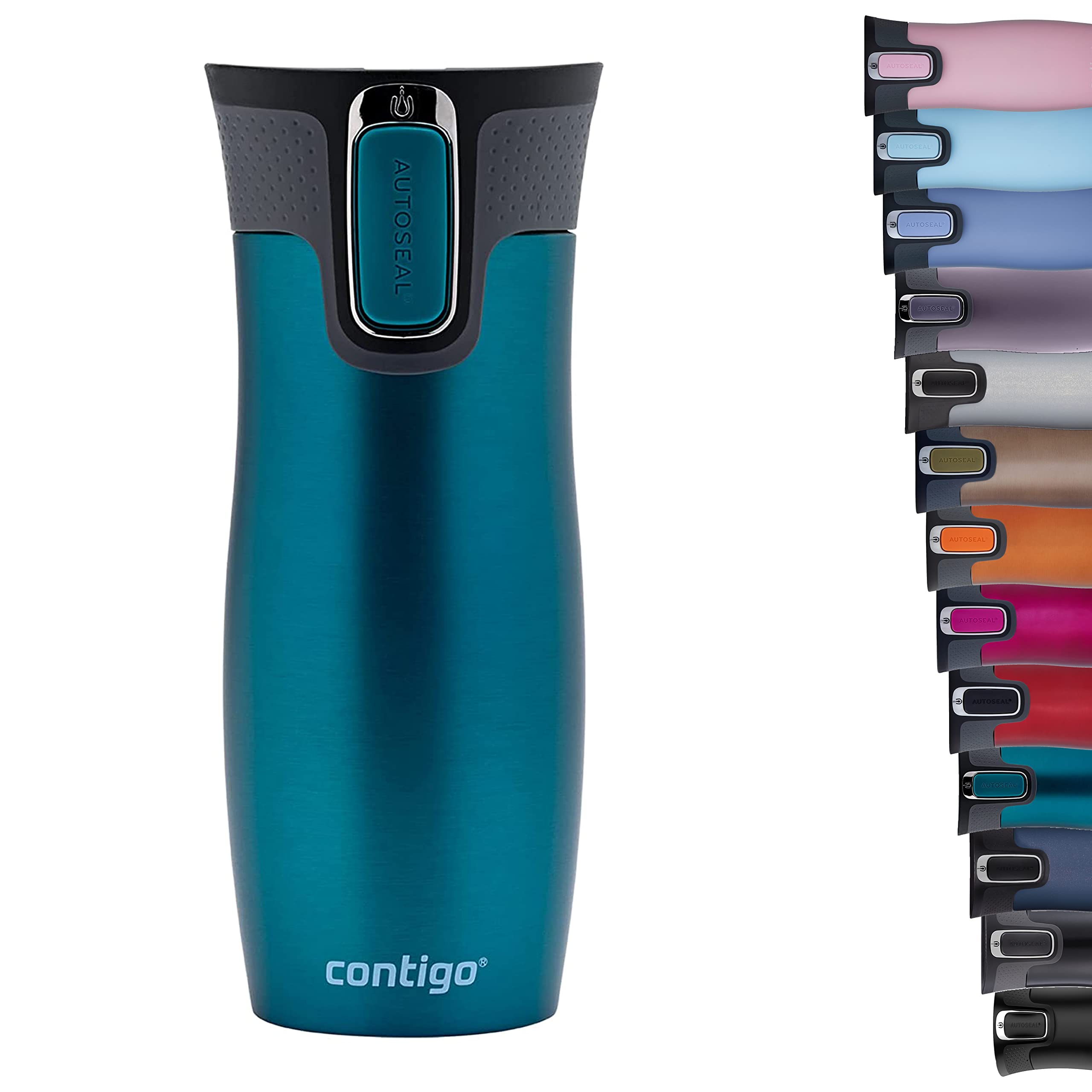 Contigo West Loop Autoseal Travel Stainless Steel Thermal Vacuum Flask, Leakproof Tumbler, Coffee Mug With Bpa Free Easy-Clean L
